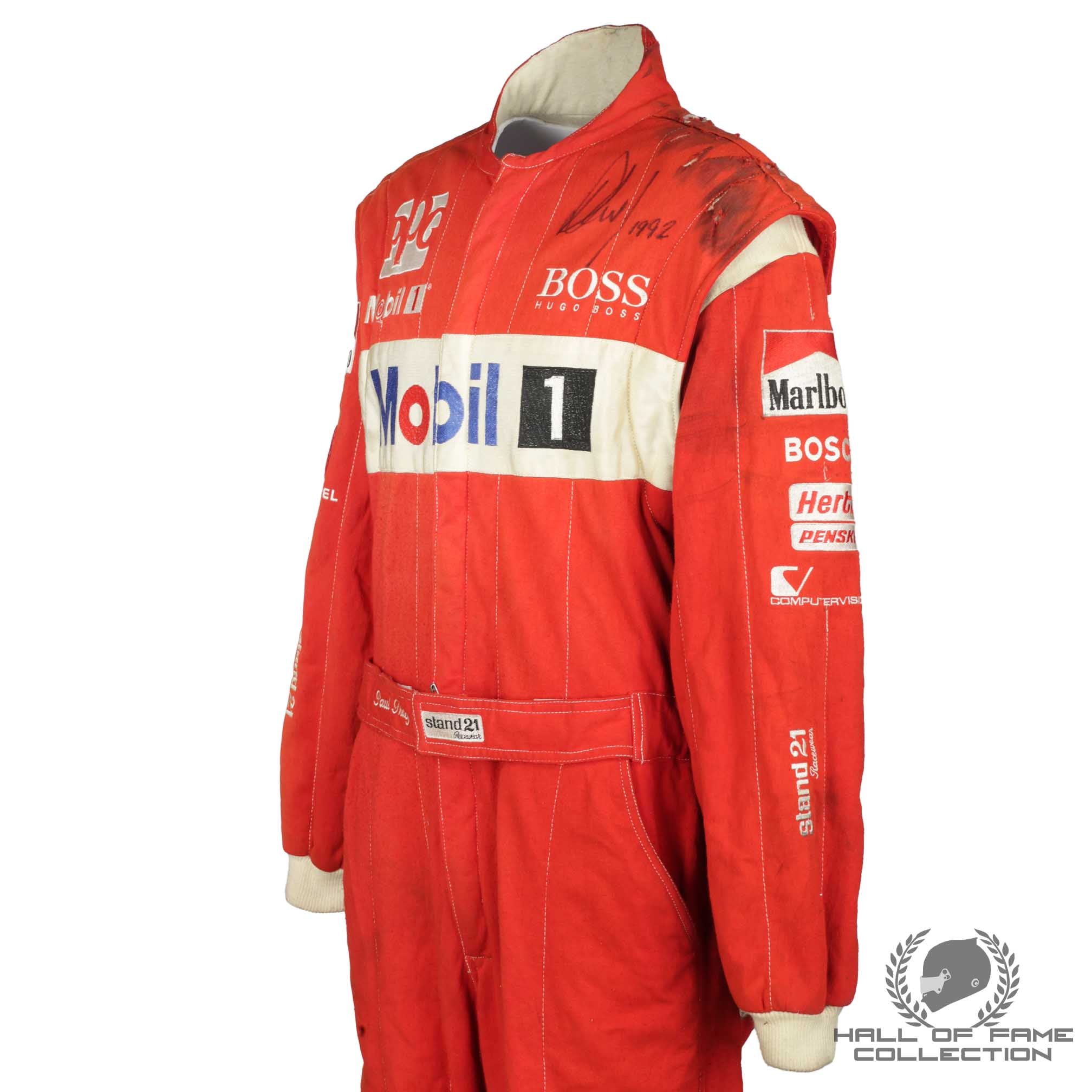 1992 Paul Tracy Signed Race Used Team Penske IndyCar Suit