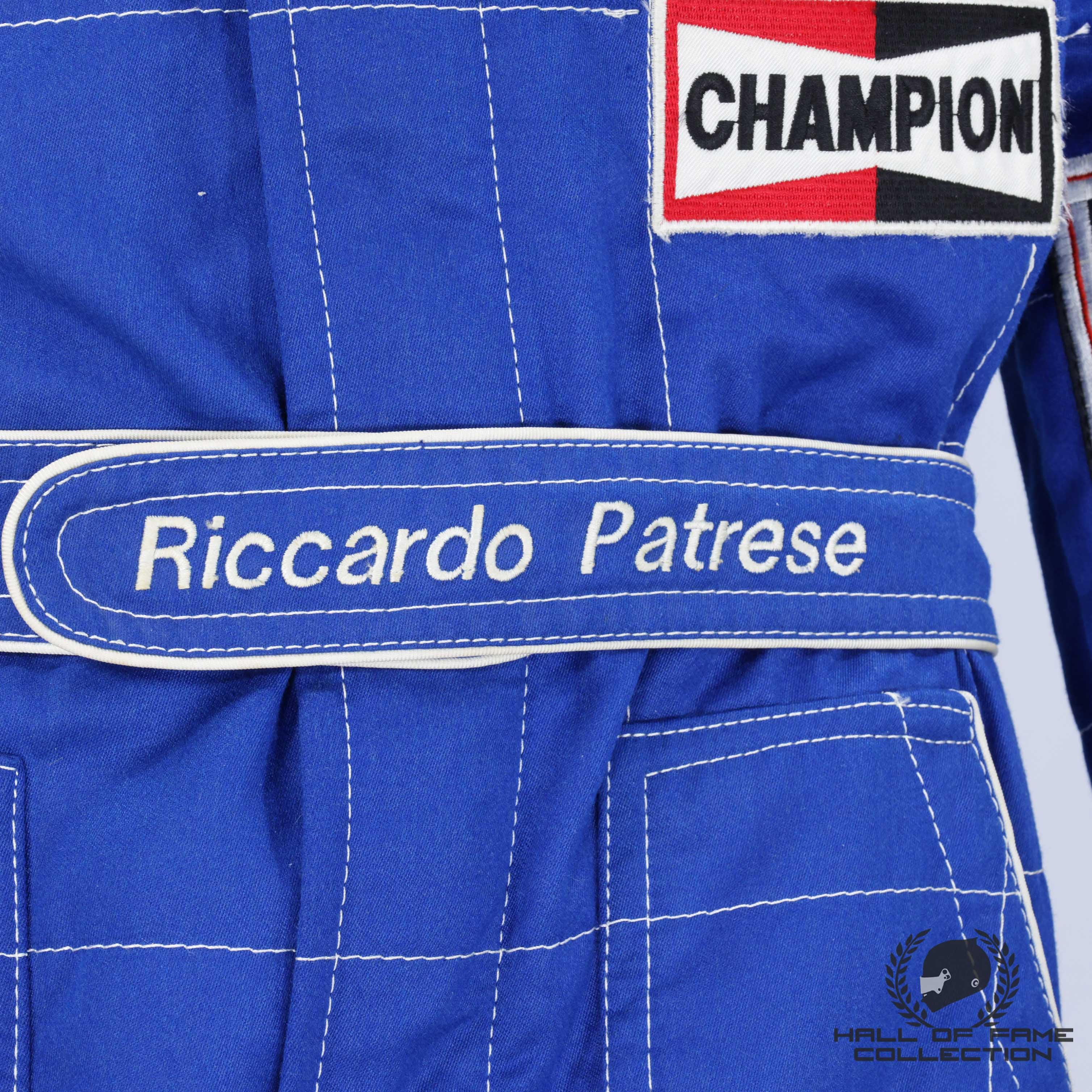 1992 Ricardo Patrese Race Used Williams Renault F1 Suit