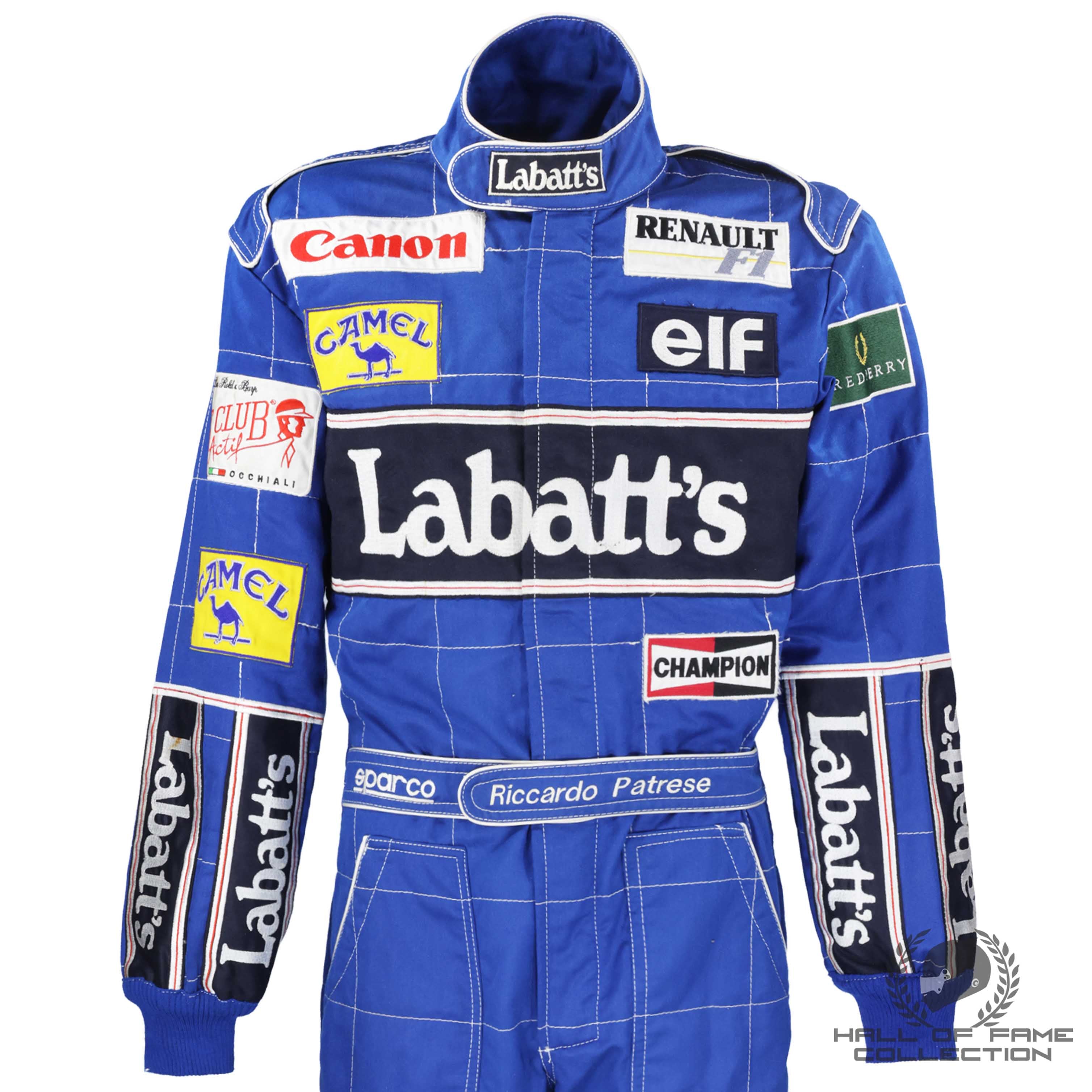 1992 Ricardo Patrese Race Used Williams Renault F1 Suit