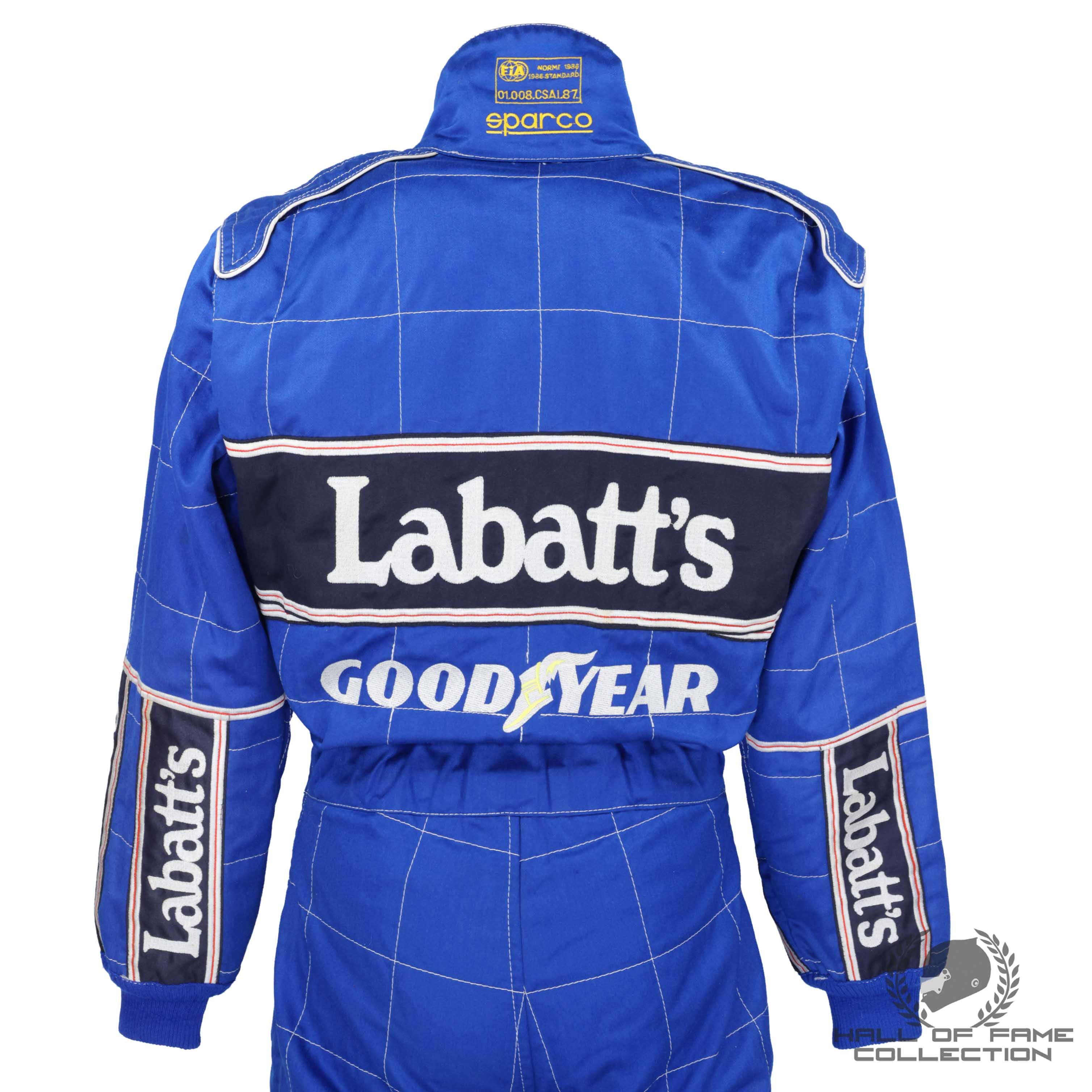 1992 Ricardo Patrese Race Used Williams Renault F1 Suit