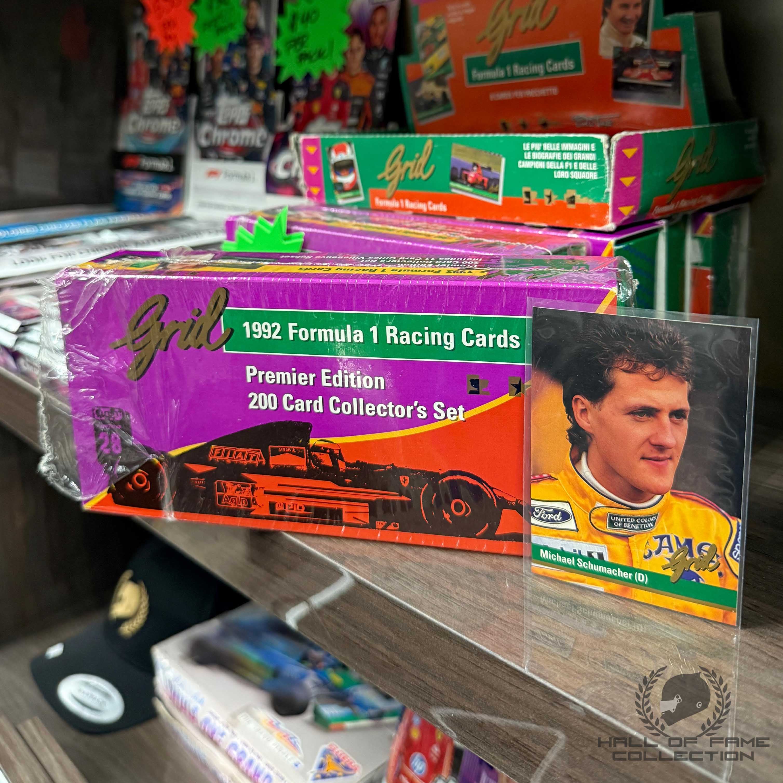 1992 Grid F1 Full Card Set Including Michael Schumacher Rookie Card