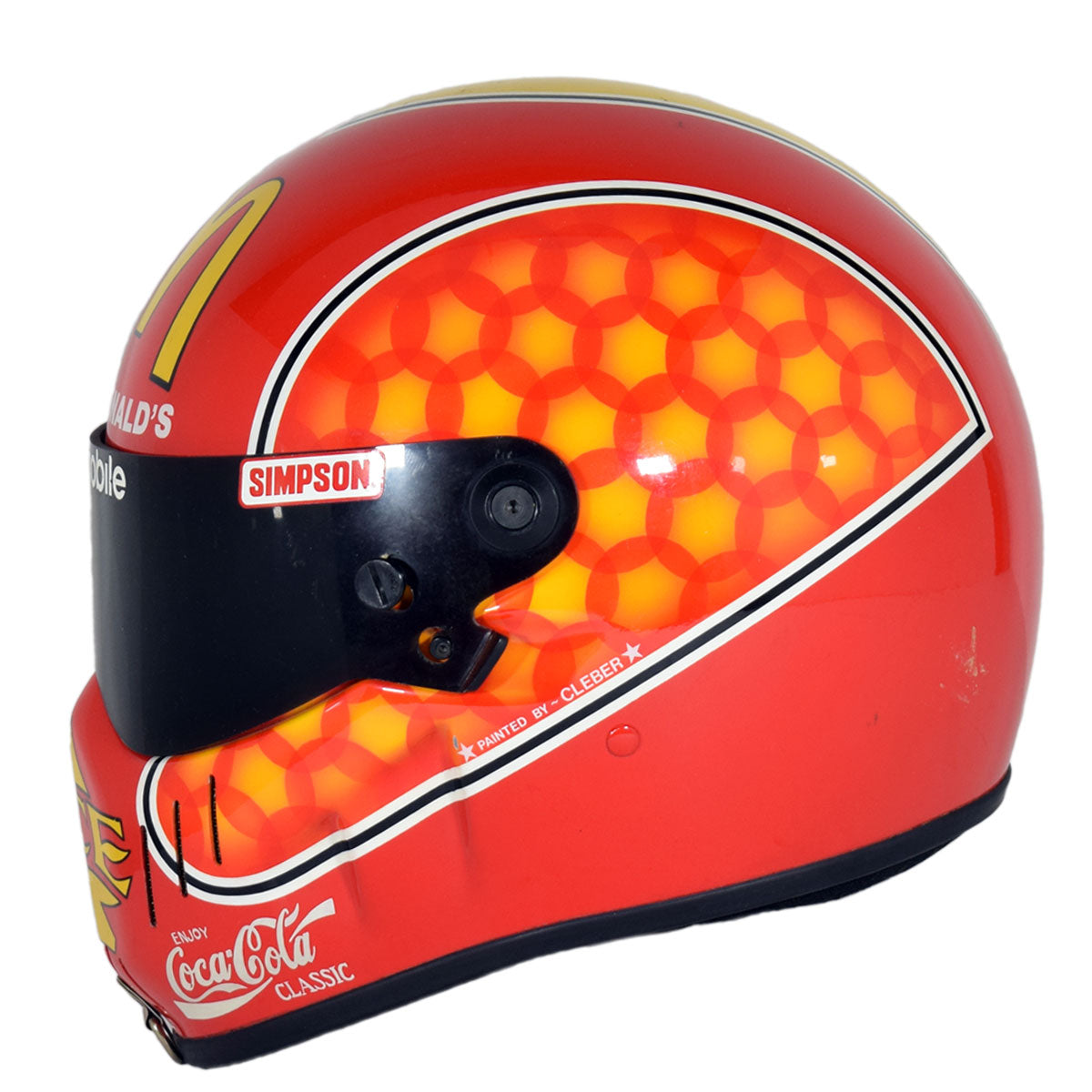 1992 Ed ‘The Ace’ McCulloch McDonalds Top Fuel race used helmet