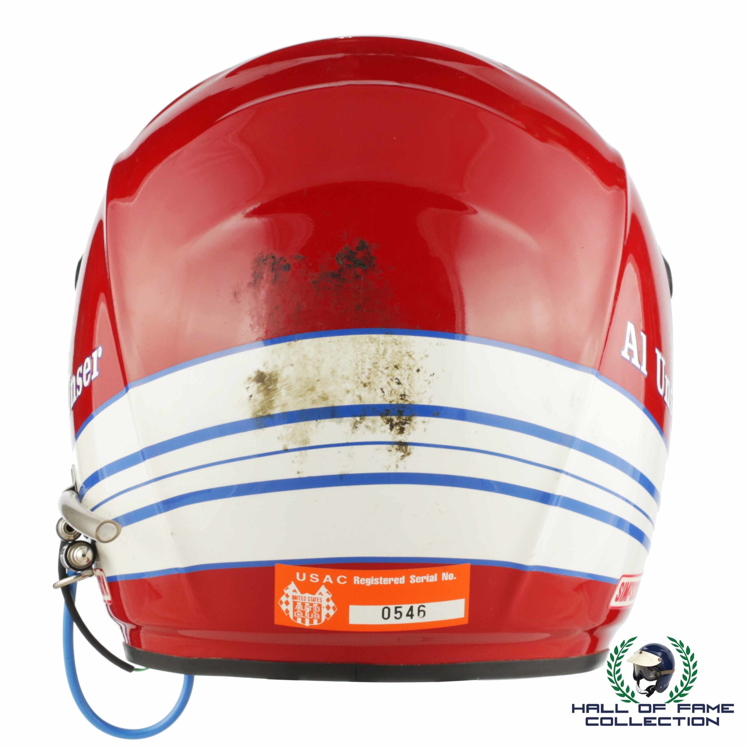 1993 Al Unser Indy 500 Used Budweiser King Racing IndyCar Helmet