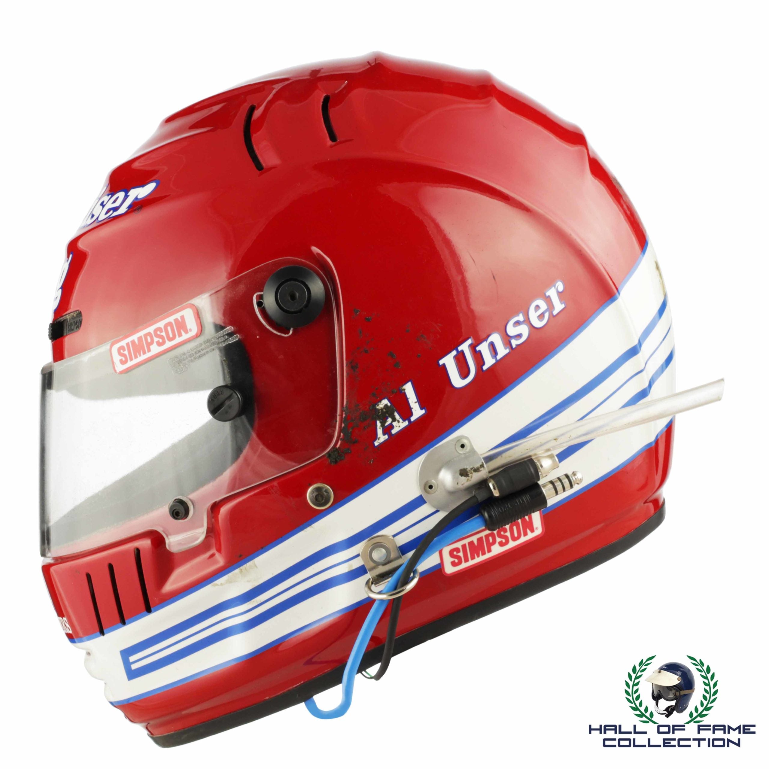 1993 Al Unser Indy 500 Used Budweiser King Racing IndyCar Helmet