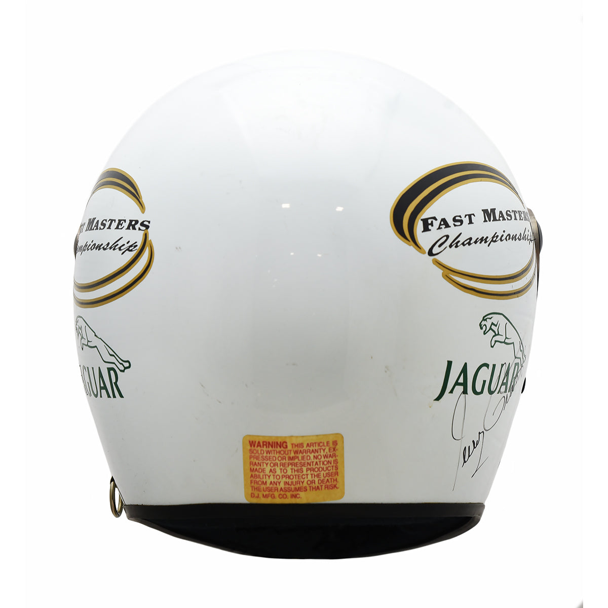 1993 Jerry Grant Signed Race Used Jaguar Fast Masters Helmet