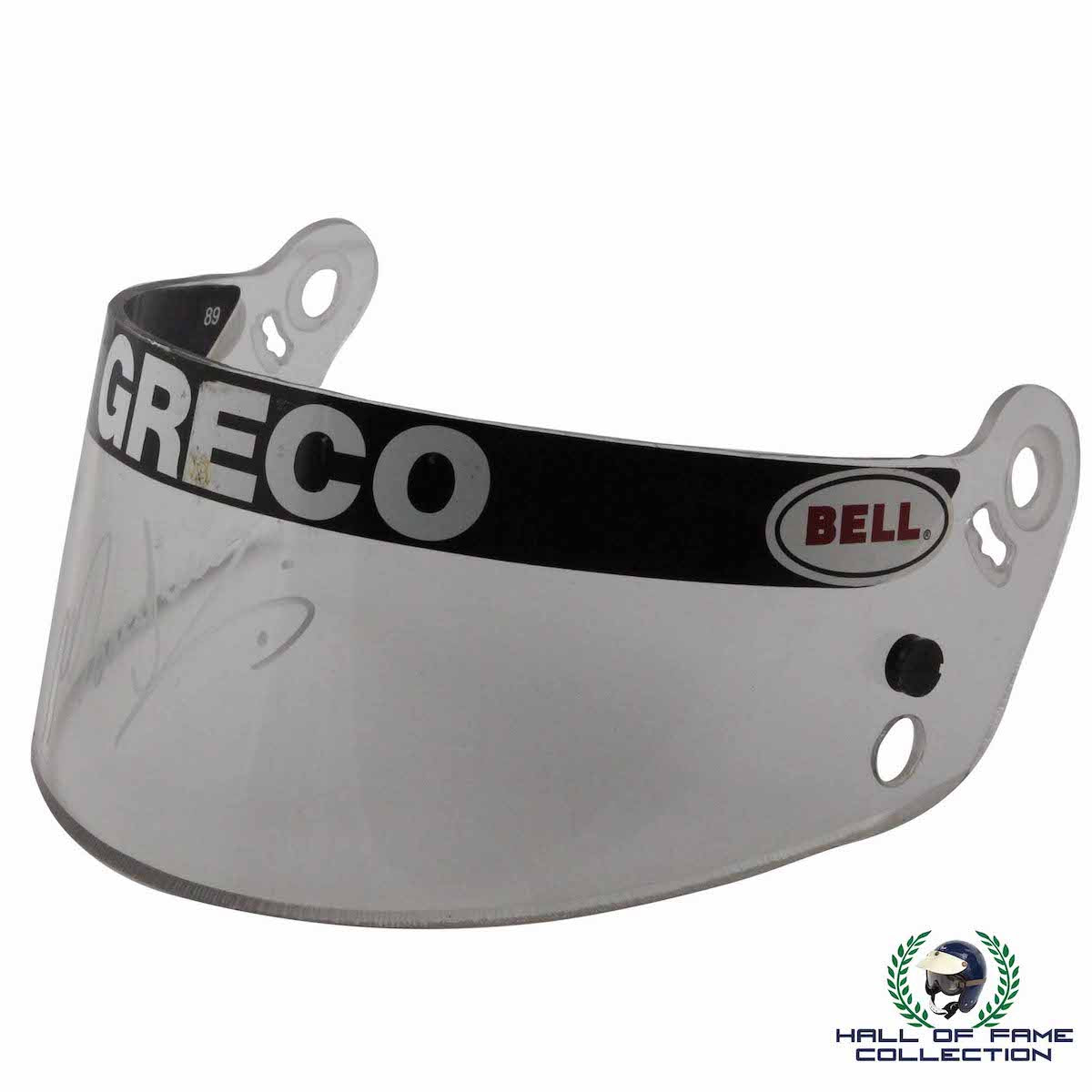 1993 Marco Greco Signed Race Used International Sport IndyCar Visor