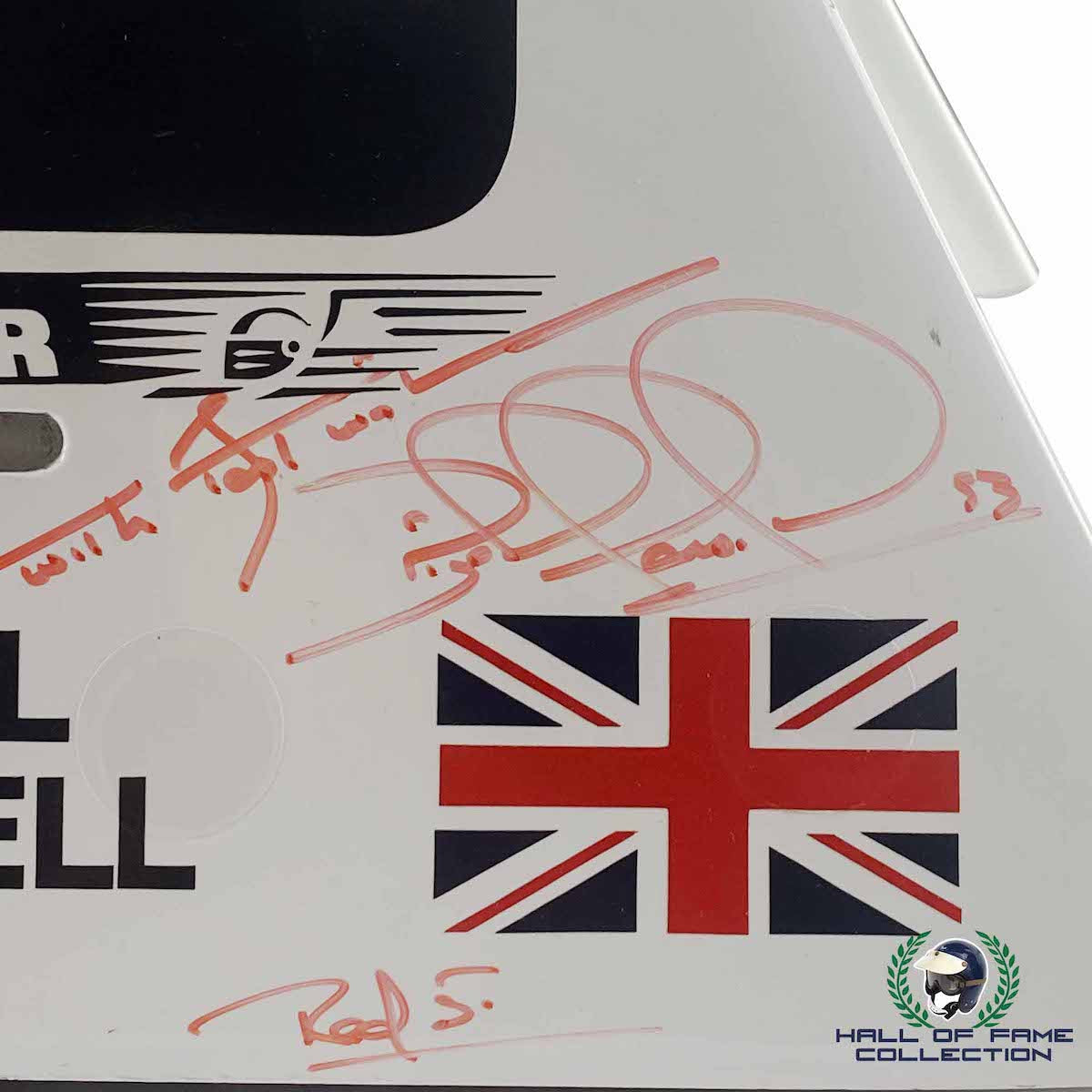 1993 Nigel Mansell Signed Race Used Newman Haas Racing IndyCar Roll Hoop