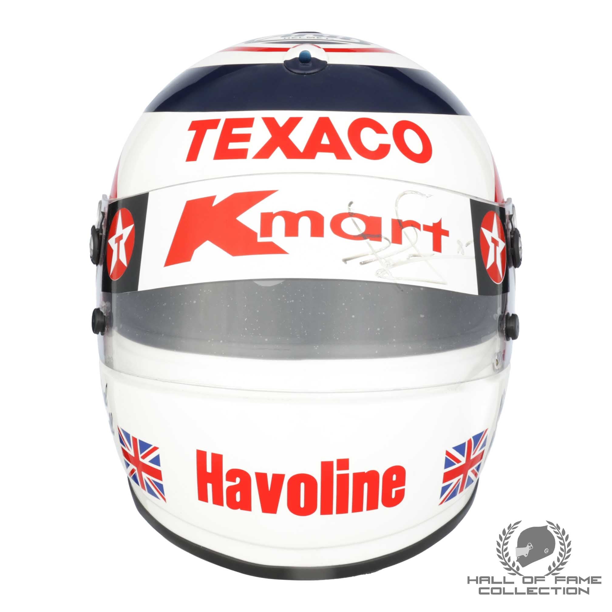 1993 Nigel Mansell Signed Replica Newman Haas Racing IndyCar Helmet