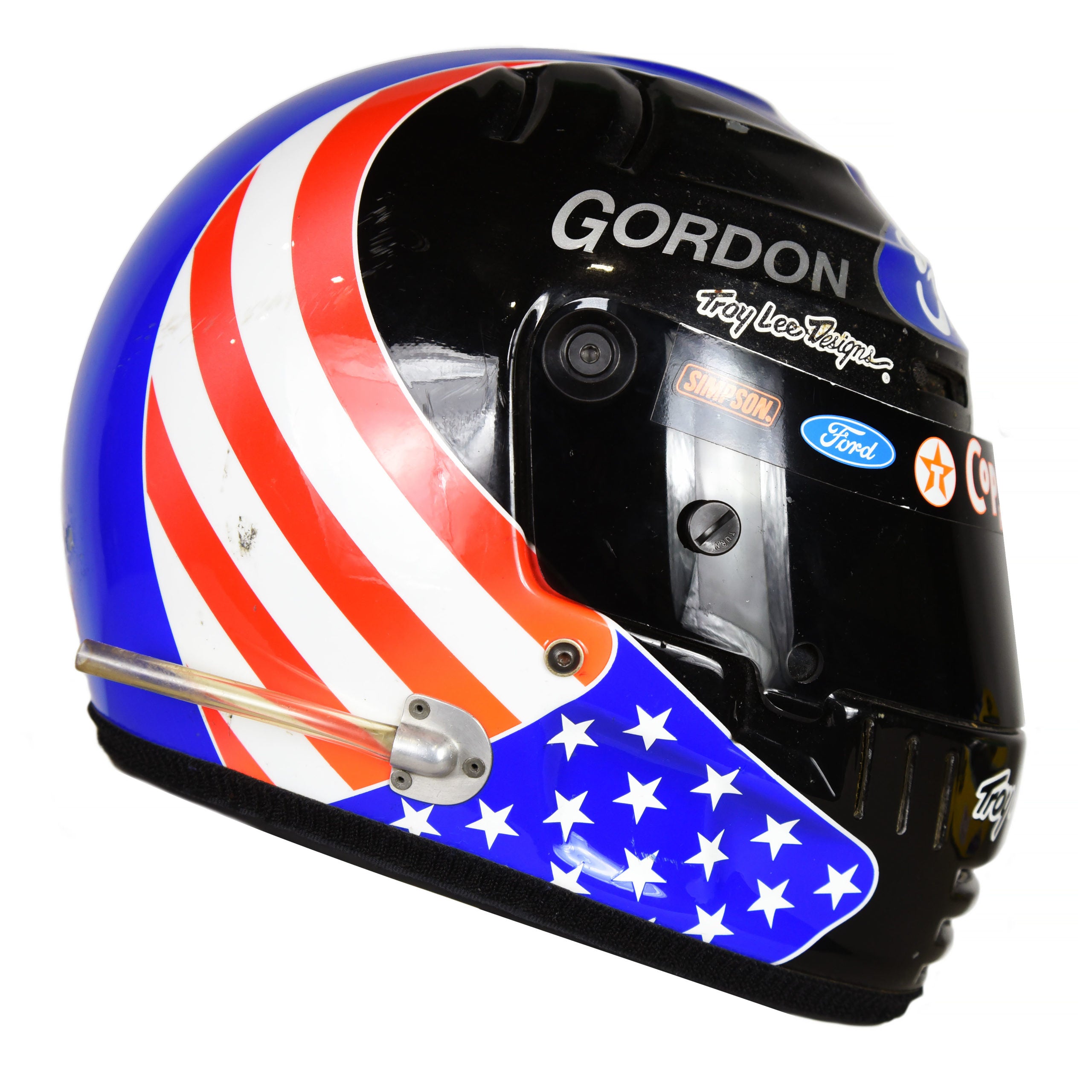 1993 Robby Gordon Signed Race Used A.J. Foyt Racing Cart IndyCar helmet