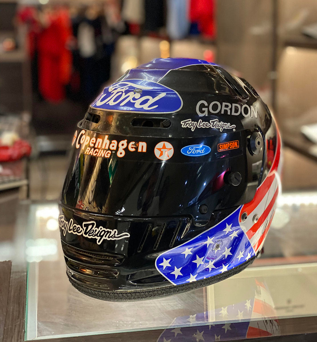 1993 Robby Gordon Signed Race Used A.J. Foyt Racing Cart IndyCar helmet