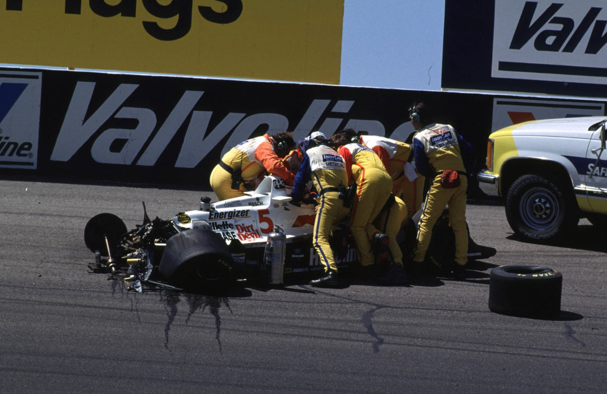 1993 Nigel Mansell Original Newman Haas Racing Phoenix Crash IndyCar Wheel Hub