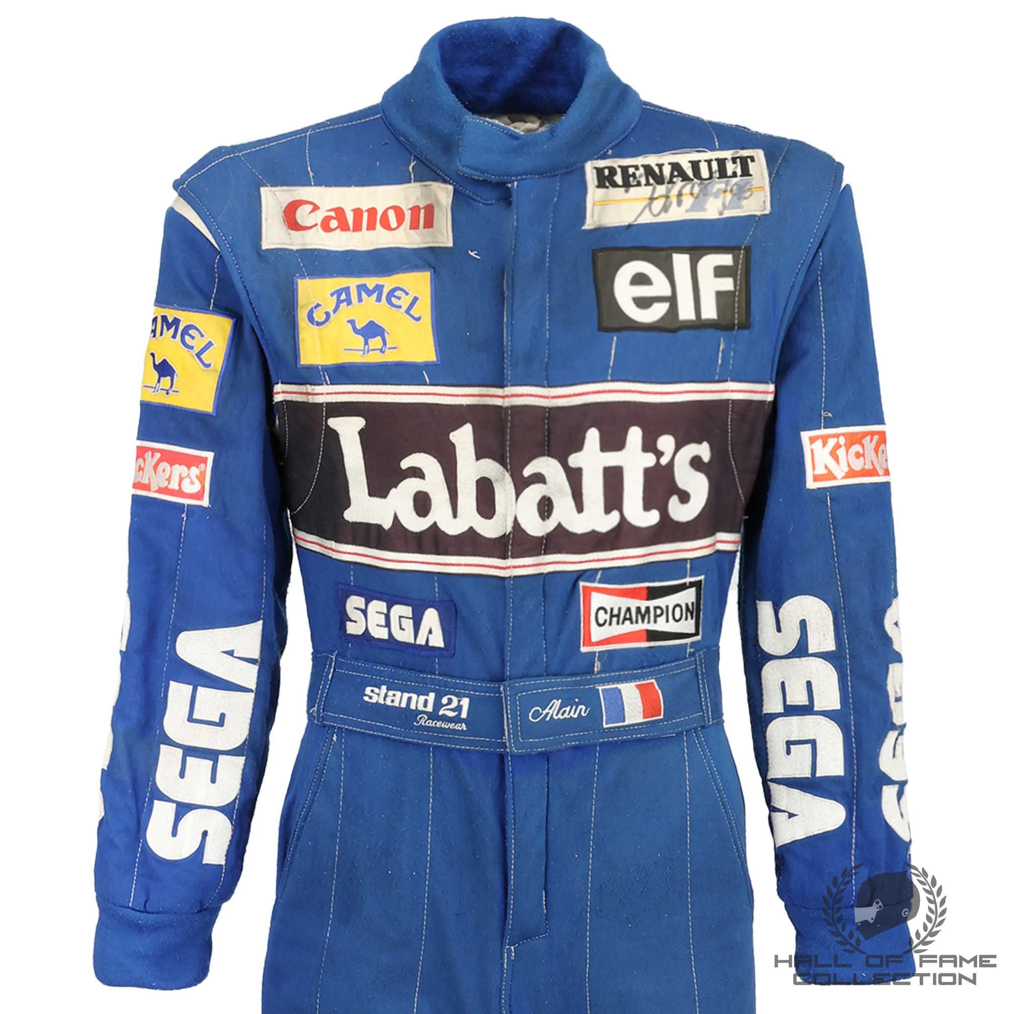 1993 Alain Prost Signed Fourth World Championship / Australian GP / Japan GP Final Podium F1 Suit + Extras