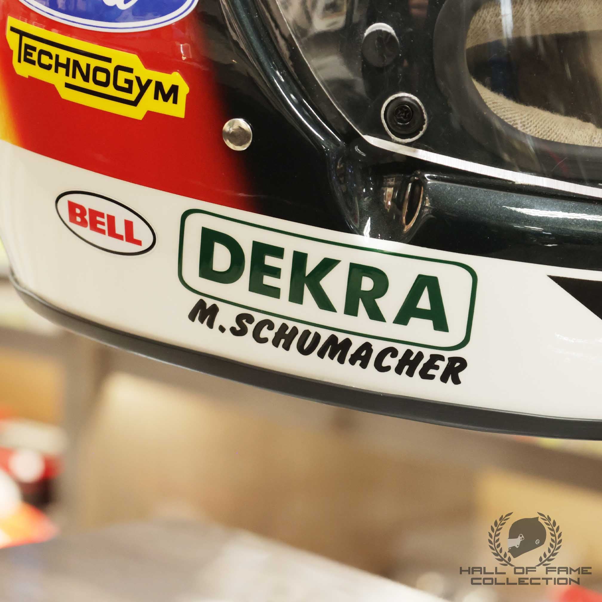 1994 Michael Schumacher Signed Replica 1st World Championship Benetton F1 Helmet