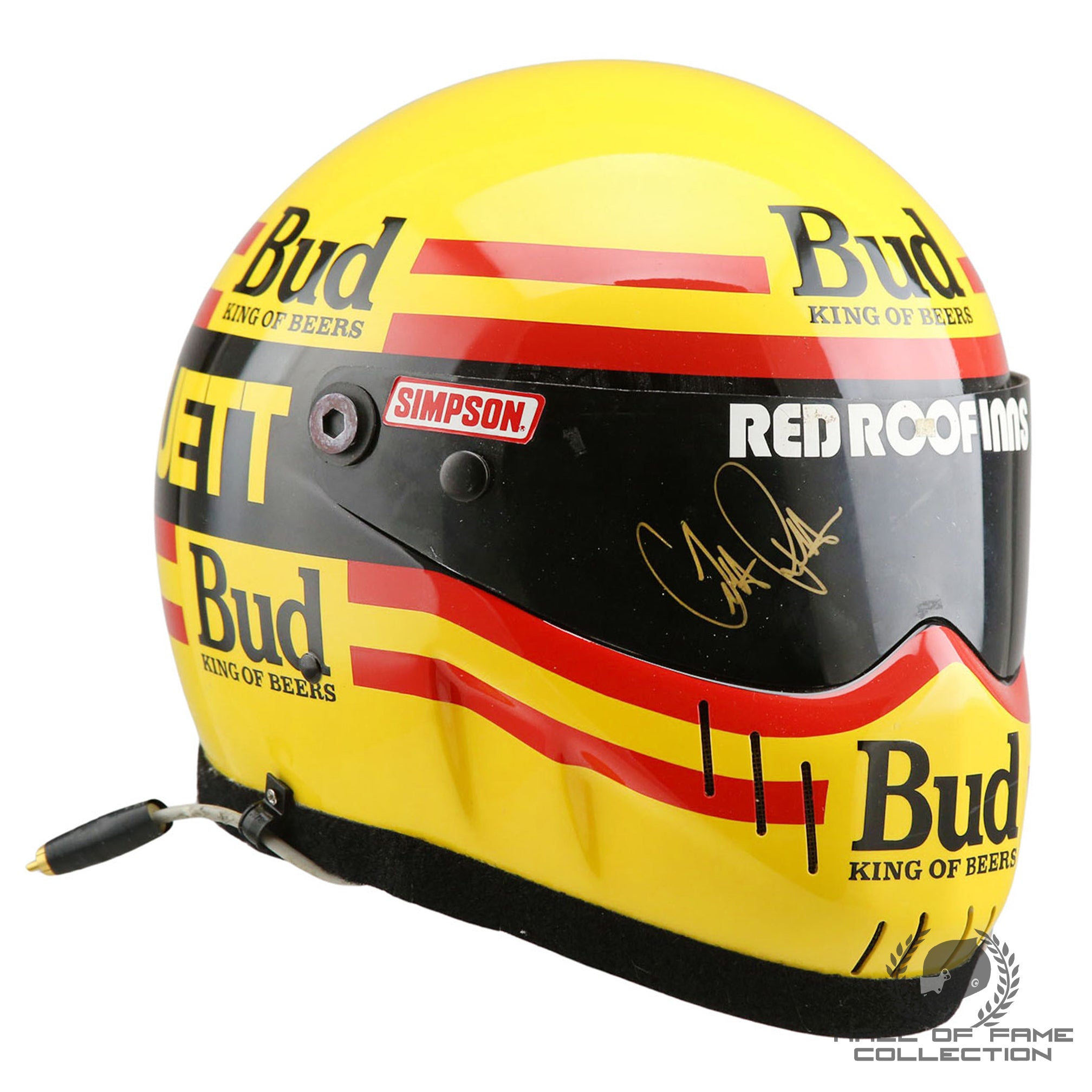 1991 Scott Pruett Signed Race Used Visor on Replica Truesports IndyCar Helmet