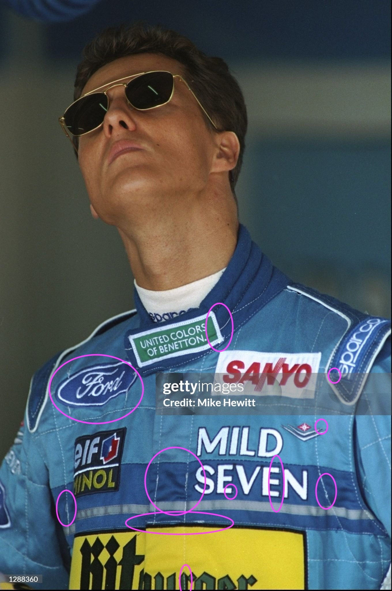 1994 Michael Schumacher Japanese GP Pole Winning Benetton Ford F1 Suit