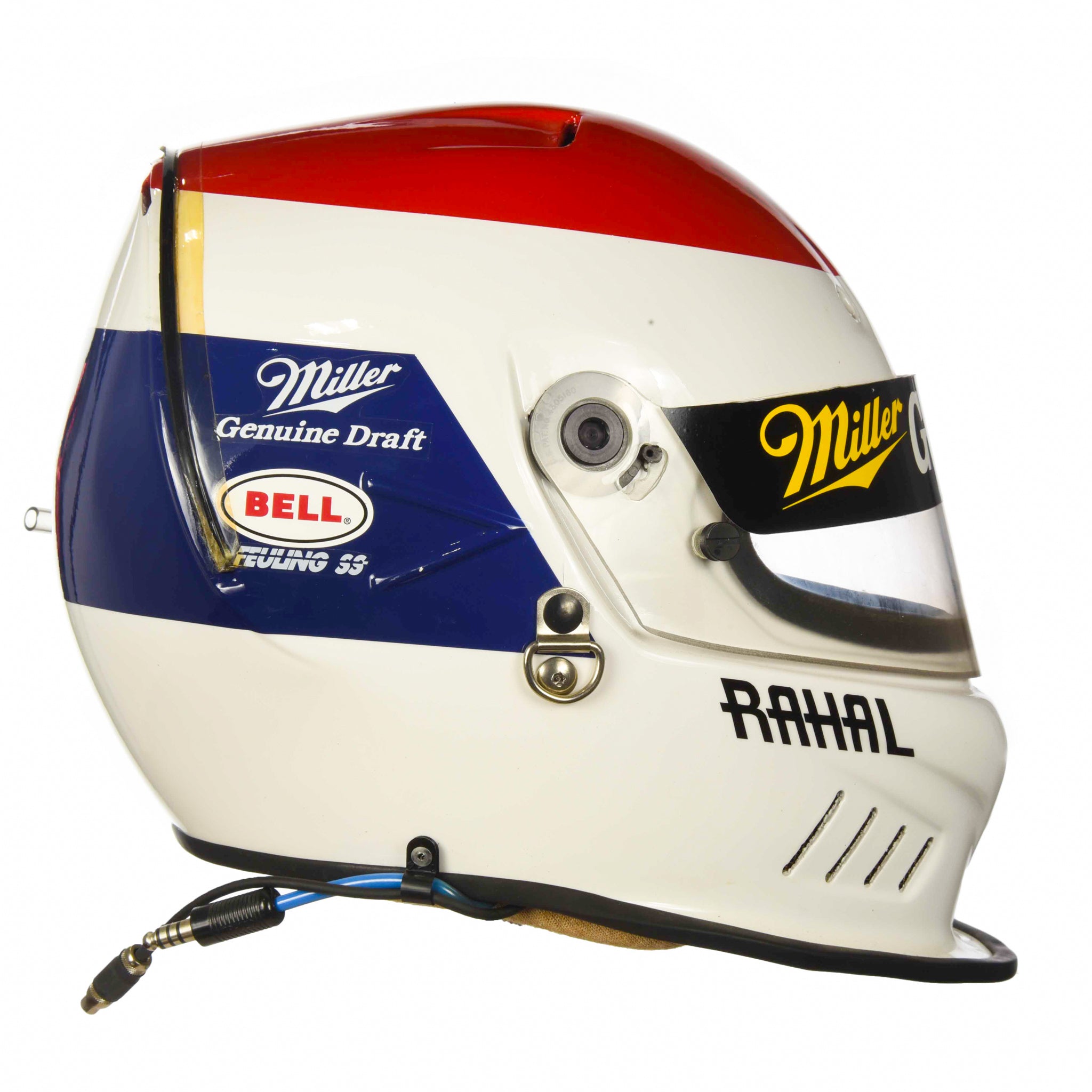 1995 Bobby Rahal Signed Race Used Miller Genuine Draft Rahal Hogan Racing Bell Feuling SS IndyCar Helmet