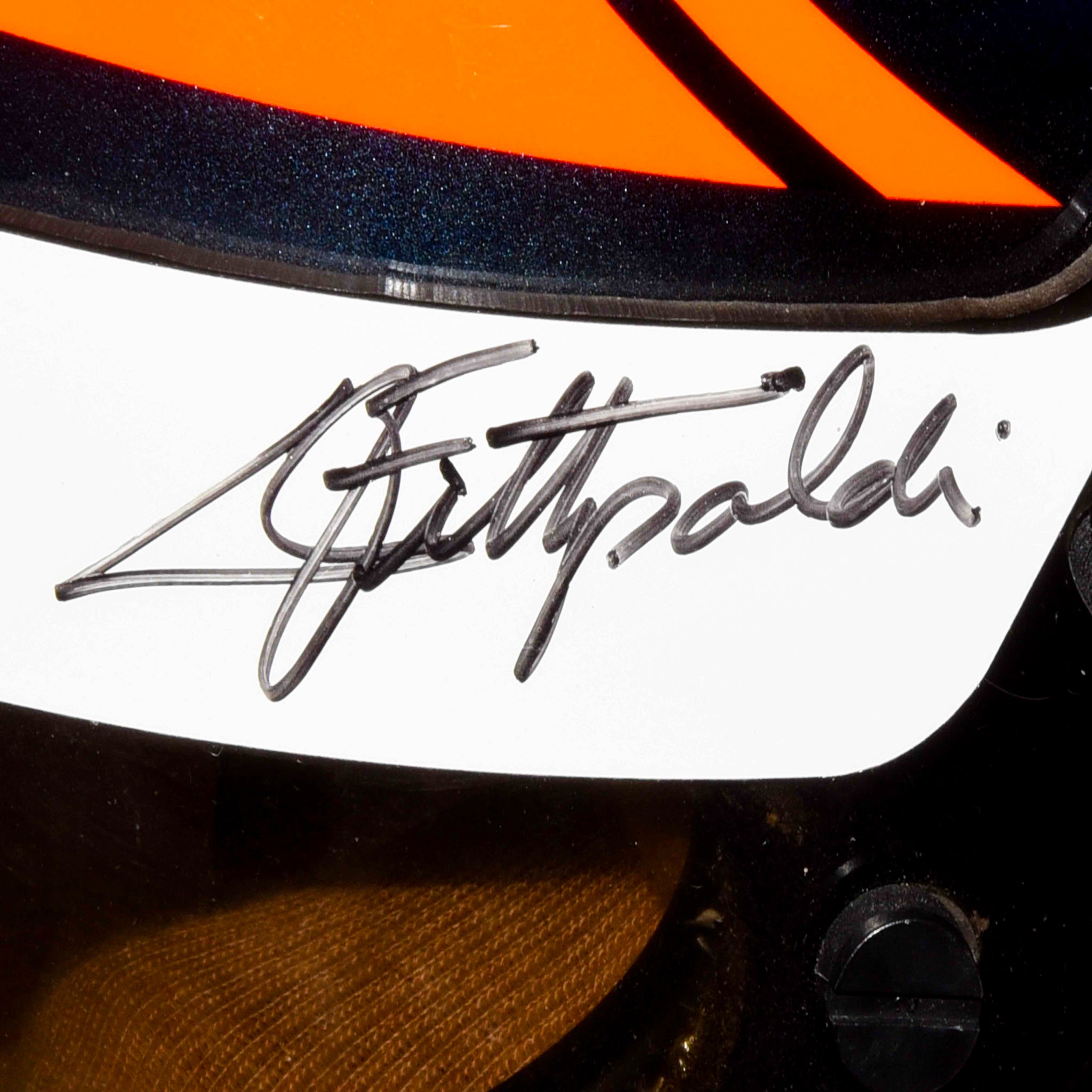 1995 Emerson Fittipaldi Signed Race Used Marlboro Team Penske Bell Feuling SS IndyCar Helmet