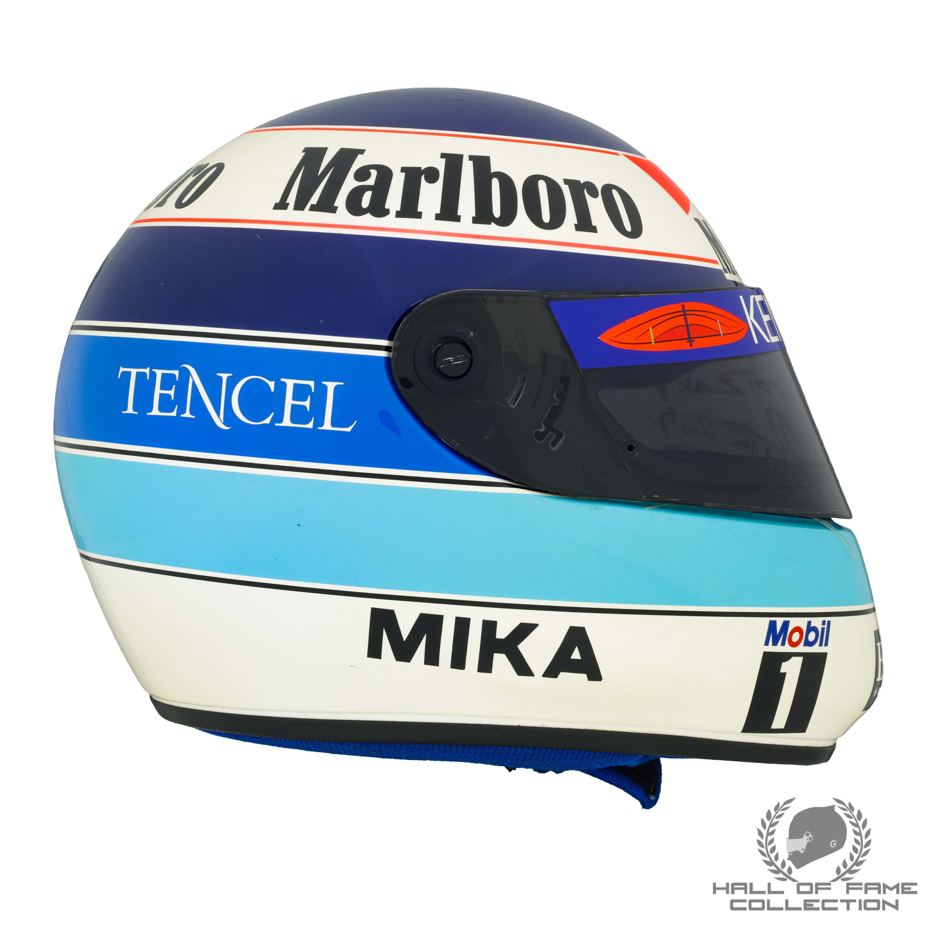 1995 Mika Hakkinen Signed Marlboro McLaren Mercedes F1 Helmet