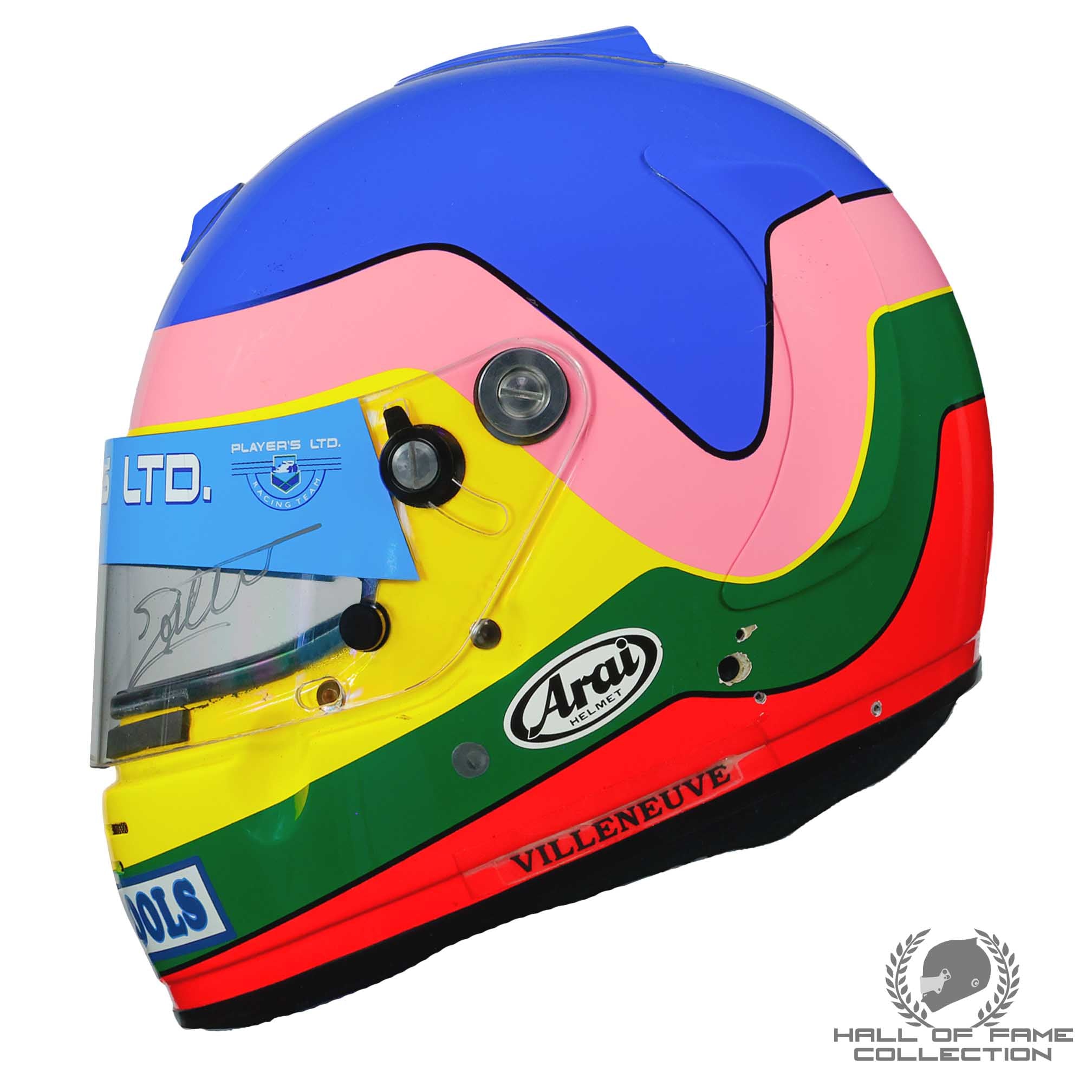 1995 Jacques Villeneuve Indy 500 Players IndyCar Helmet