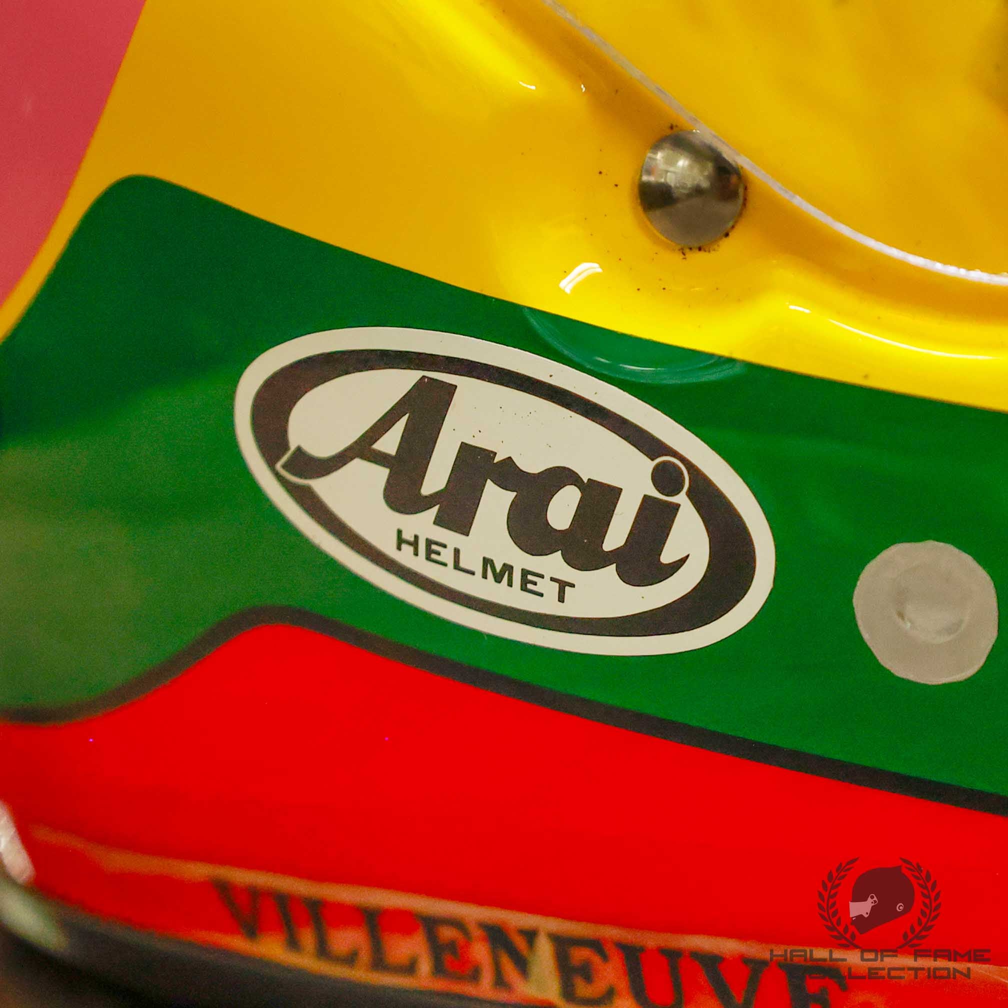 1995 Jacques Villeneuve Indy 500 Players IndyCar Helmet - Hall of