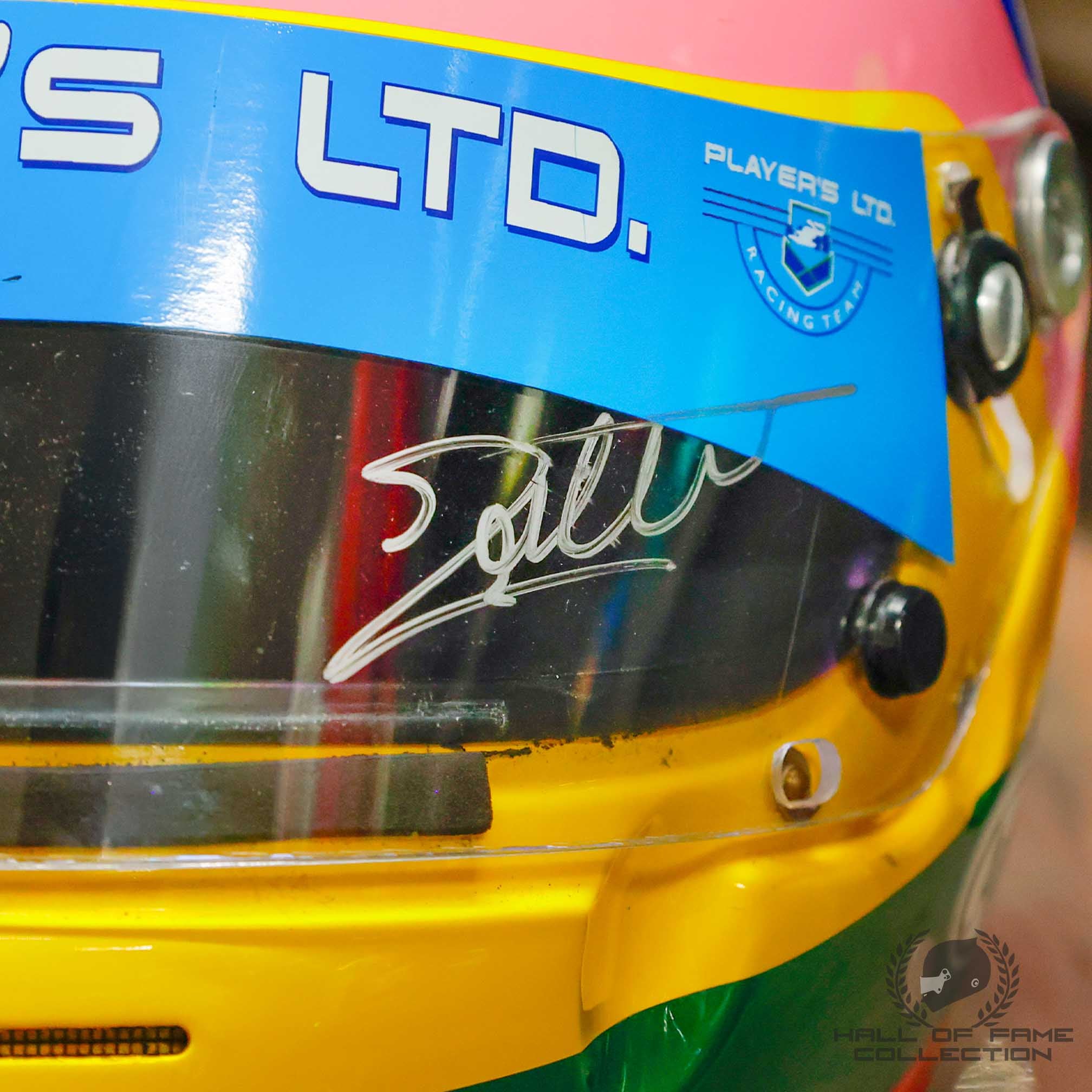 1995 Jacques Villeneuve Indy 500 Players IndyCar Helmet - Hall of