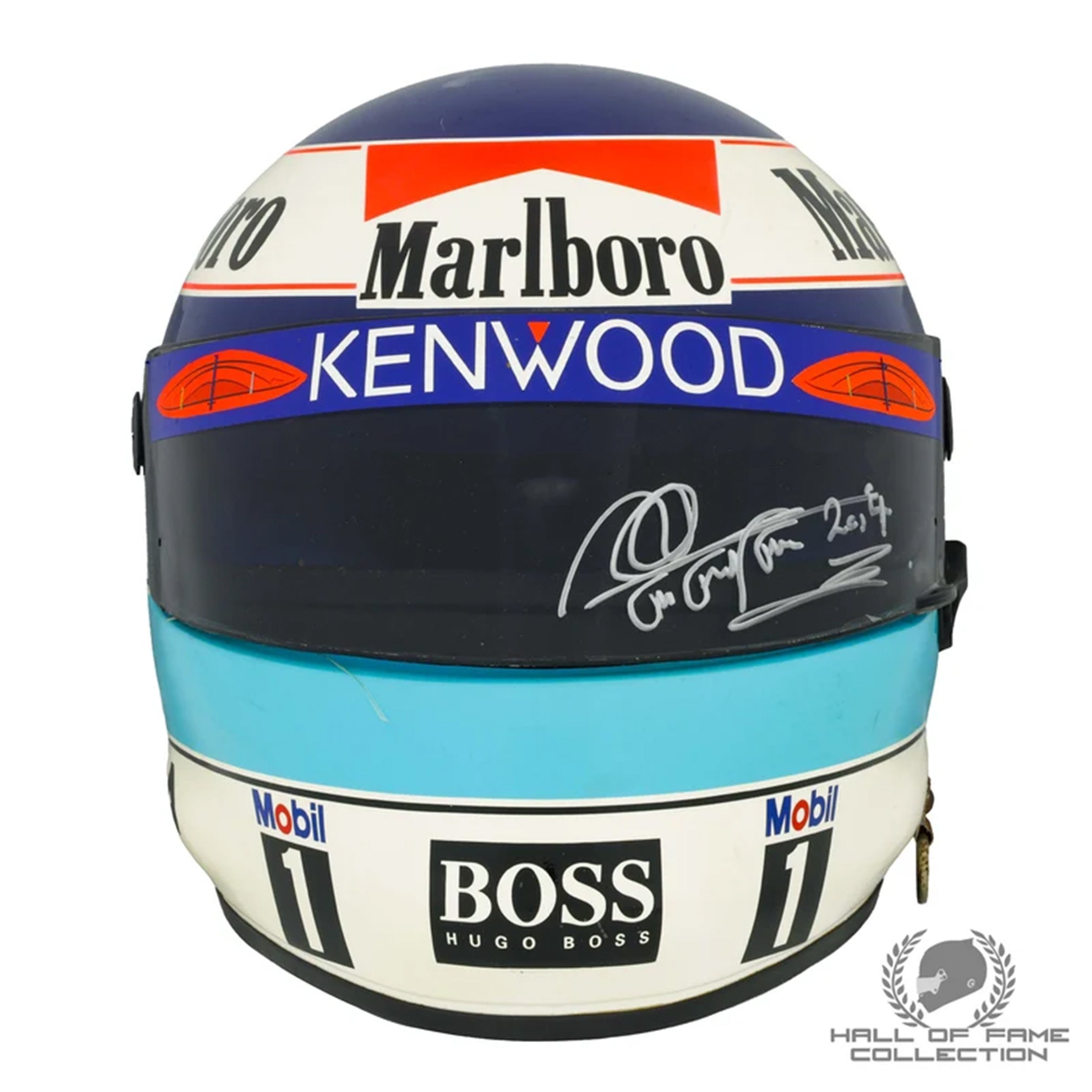 1995 Mika Hakkinen Signed Marlboro McLaren Mercedes F1 Helmet