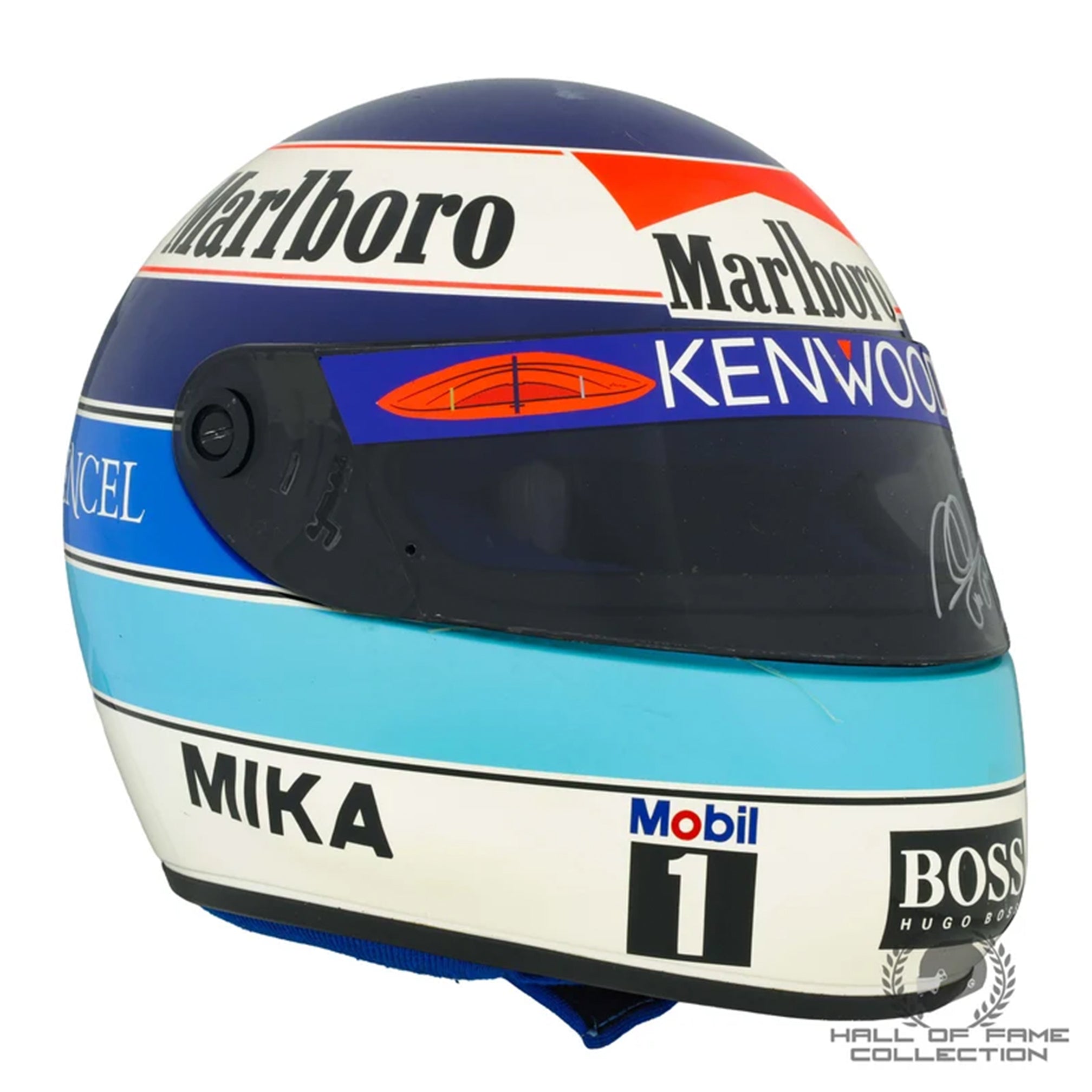 1995 Mika Hakkinen Signed Marlboro McLaren Mercedes F1 Helmet