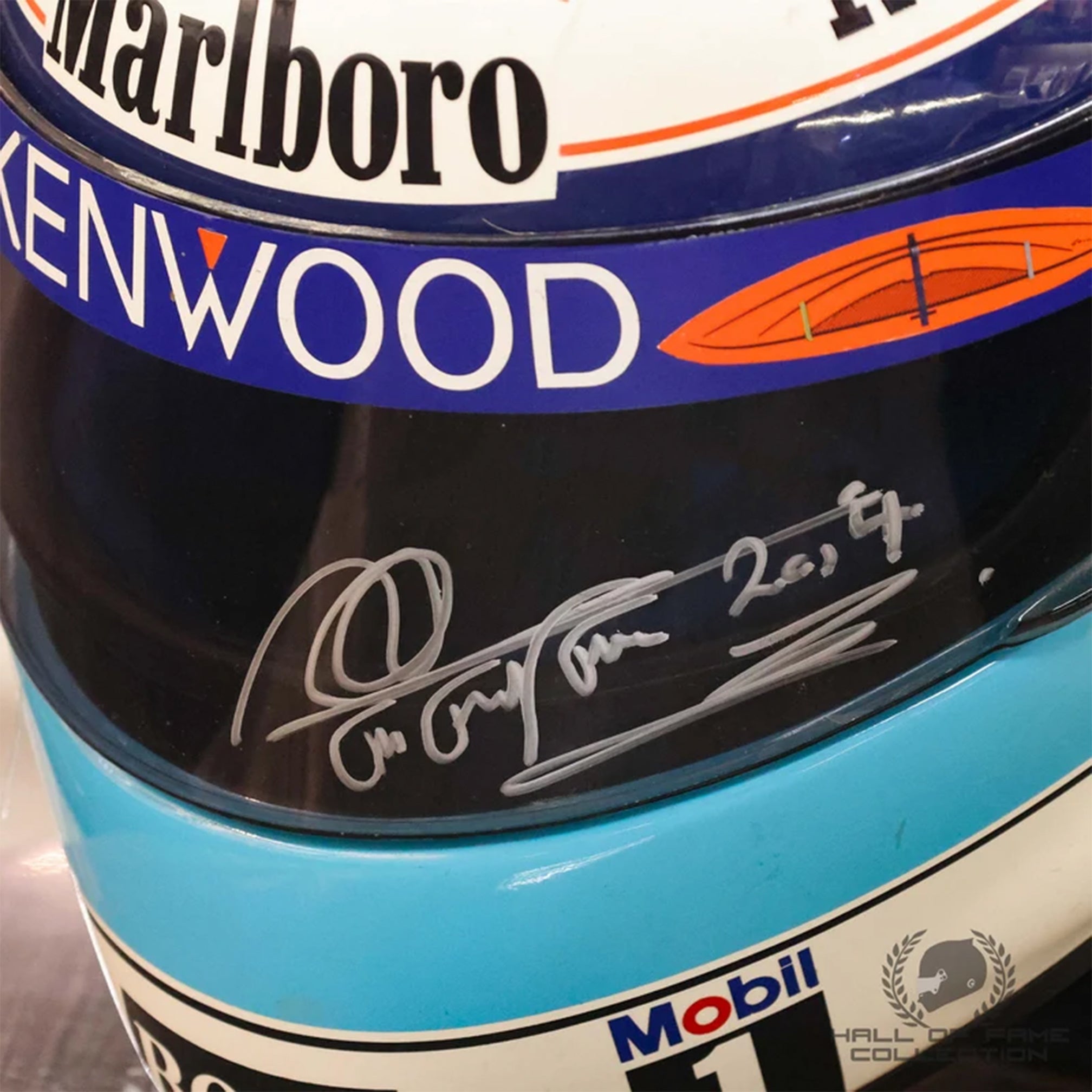 1995 Mika Hakkinen Signed Marlboro McLaren Mercedes F1 Helmet