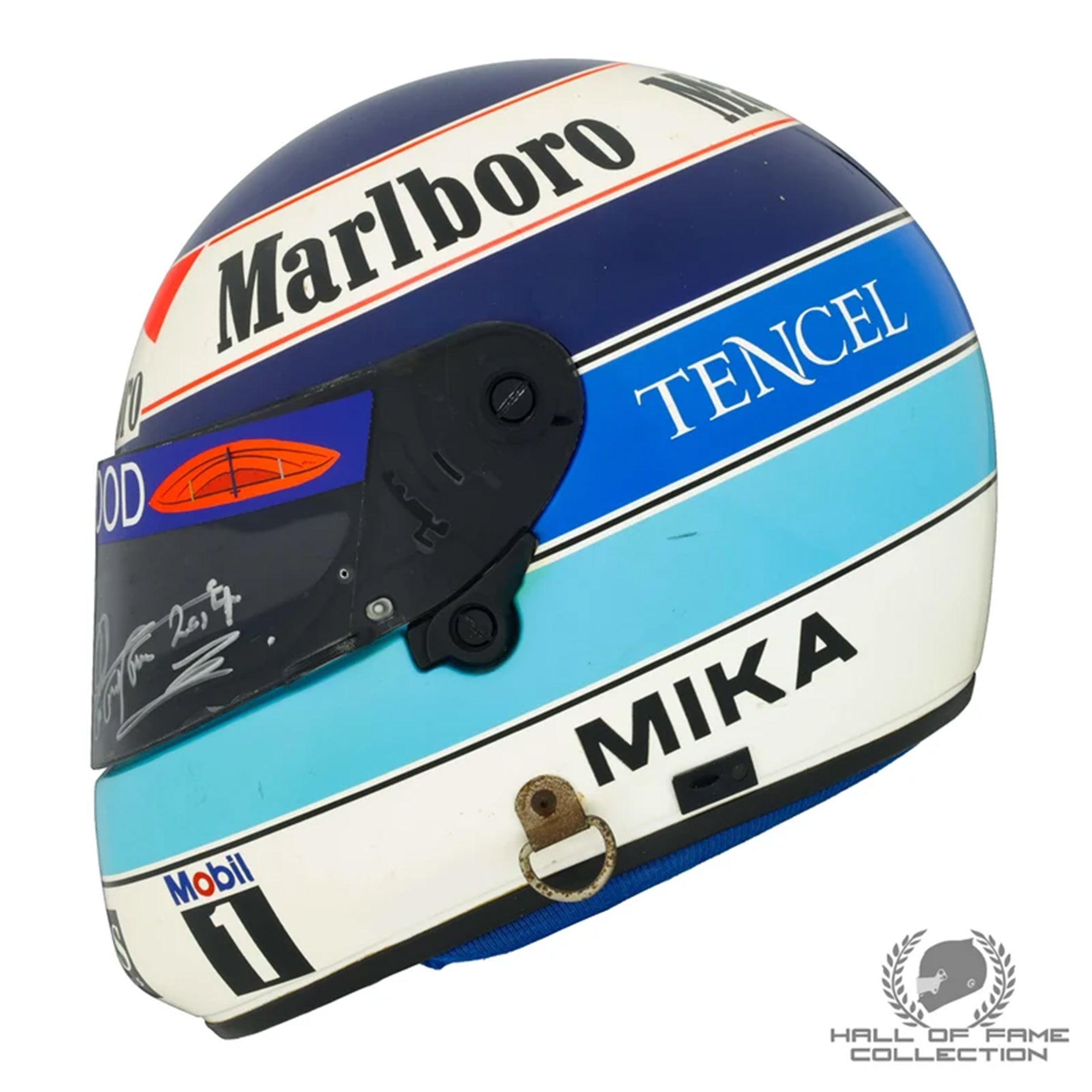 1995 Mika Hakkinen Signed Marlboro McLaren Mercedes F1 Helmet