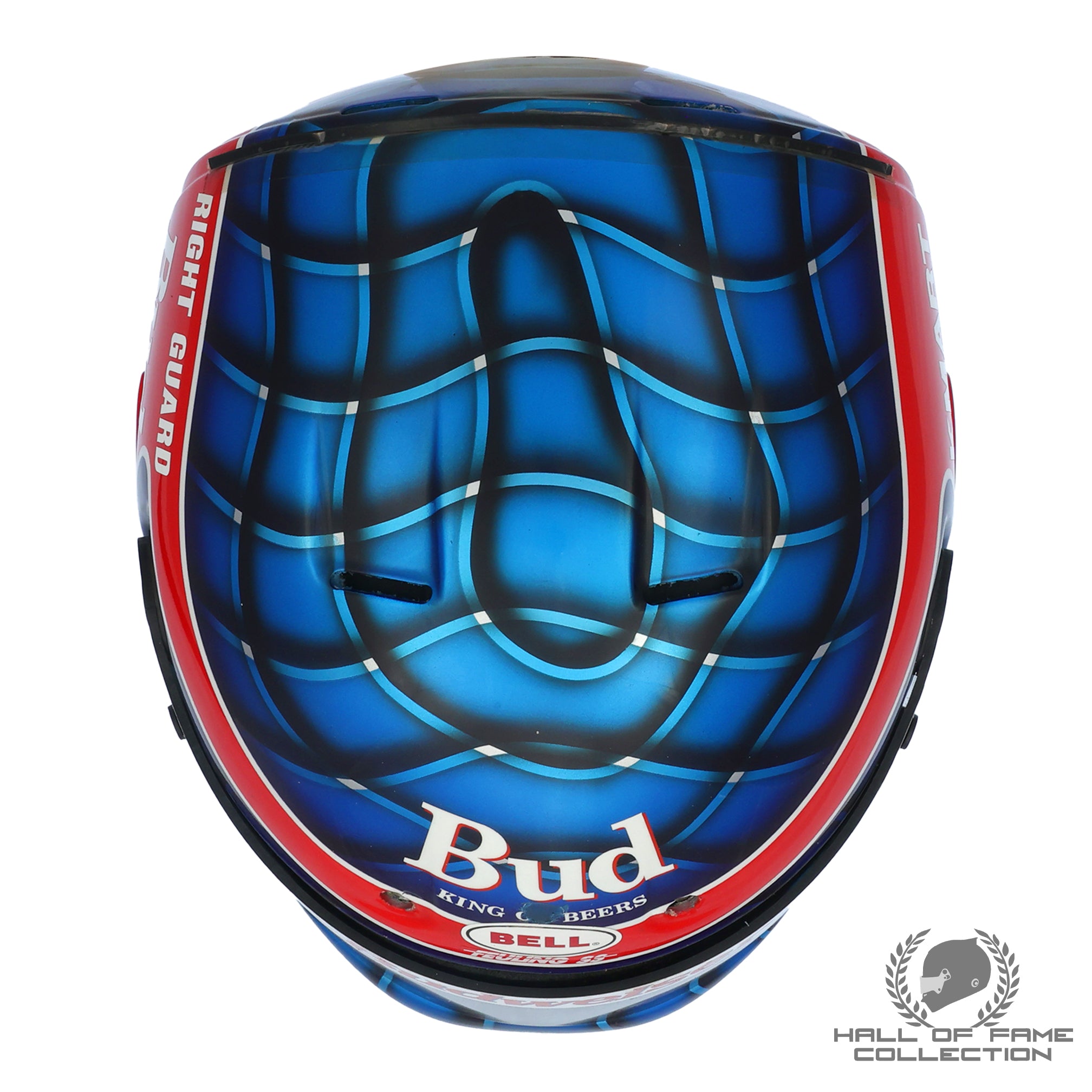 1995 Paul Tracy Signed Used Newman/Haas Racing Bell Feuling IndyCar Helmet