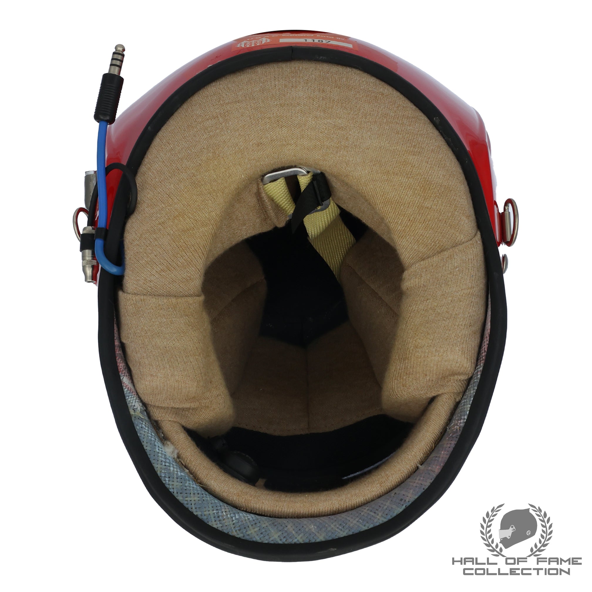 1995 Paul Tracy Signed Used Newman/Haas Racing Bell Feuling IndyCar Helmet