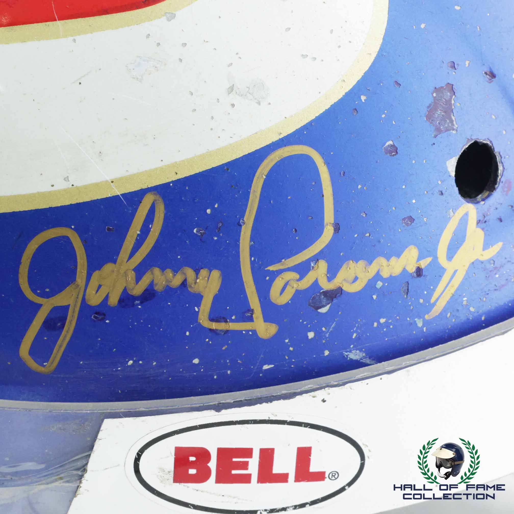 1995/96 Johnny Parsons Signed Race Used IndyCar and Midget Racing Helmet