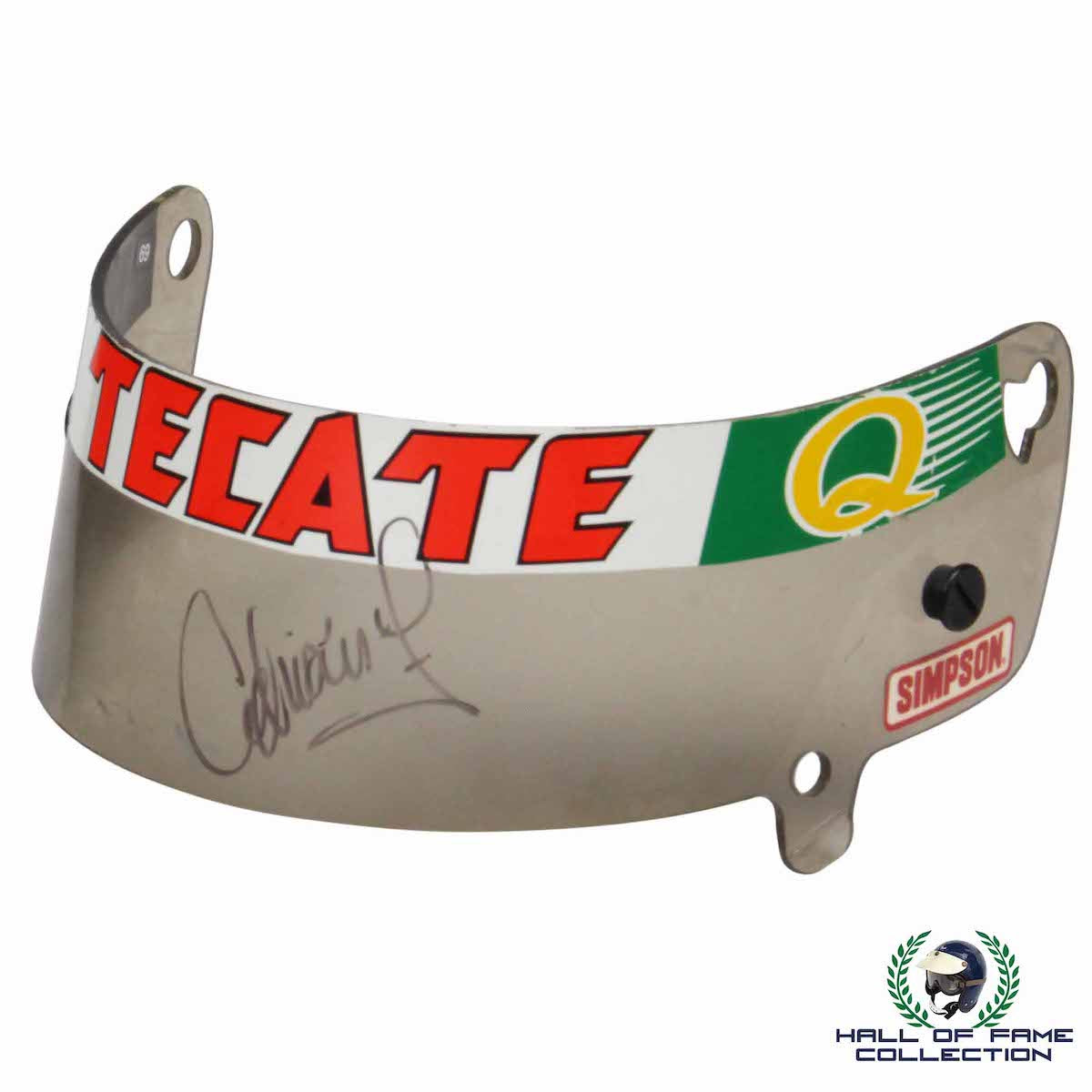 1996 Adrian Fernandez Signed Race Used Tasman Motorsports IndyCar Visor