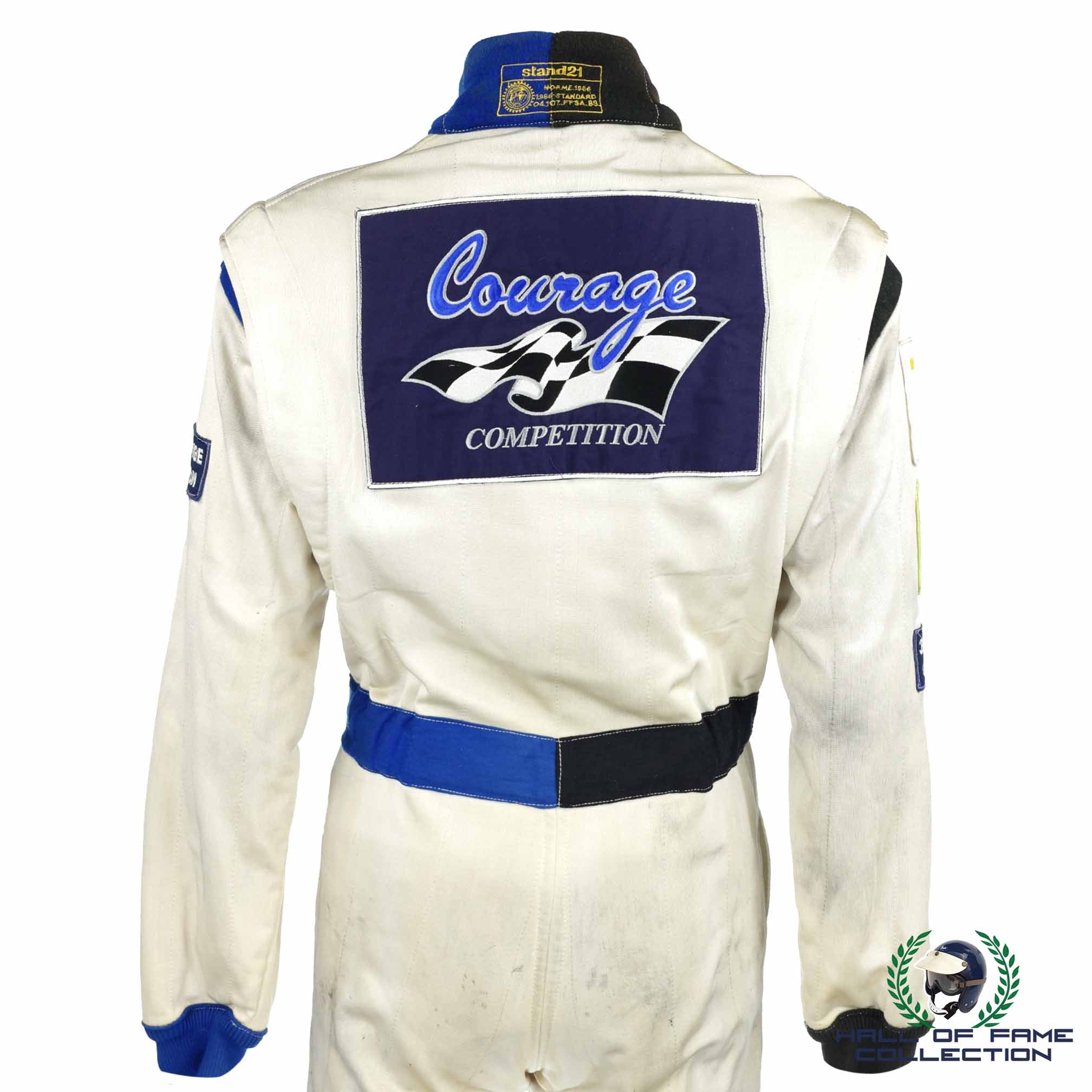 1996 Derek Warwick Race Worn Courage Competition Le Mans Suit