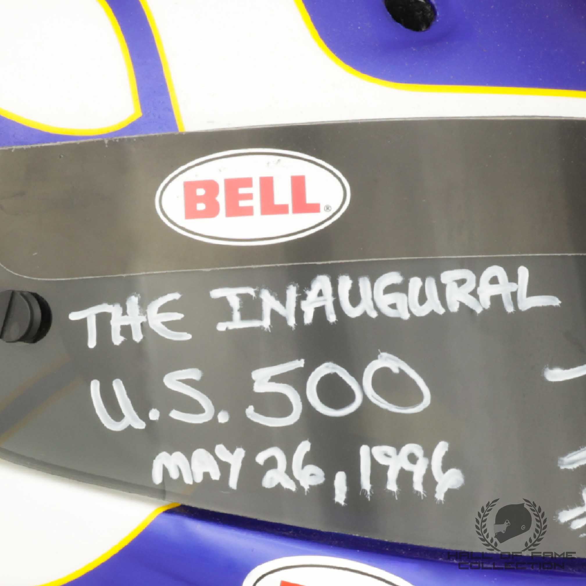 1996 Jeff Krosnoff Signed Race Used Bell Feuling Arciero-Wells