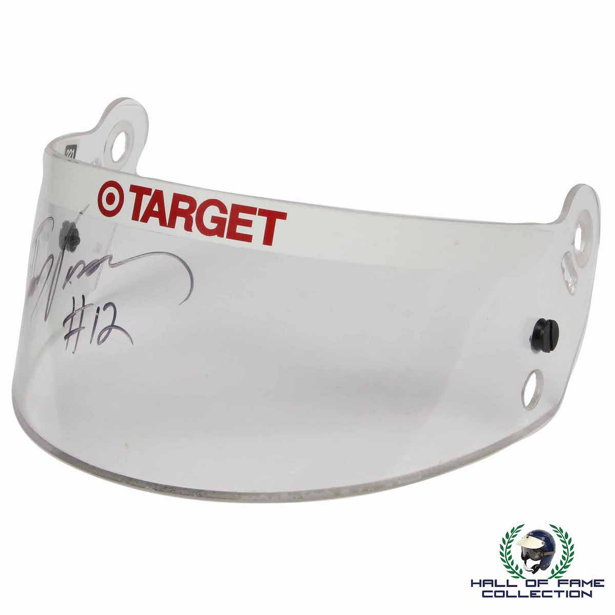 1996 Jimmy Vasser Signed Race Used Target Chip Ganassi Racing IndyCar Visor