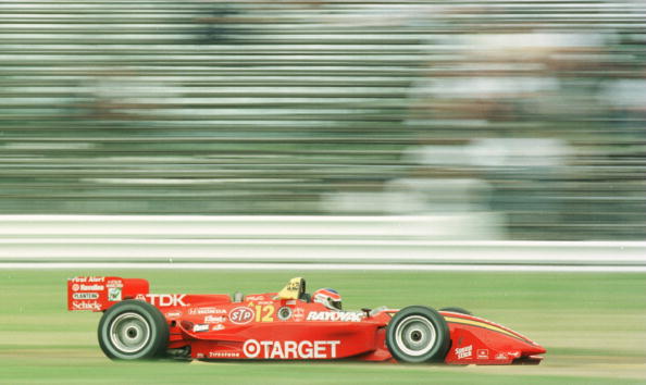 1996 Jimmy Vasser Signed Race Used Target Chip Ganassi Racing IndyCar Visor