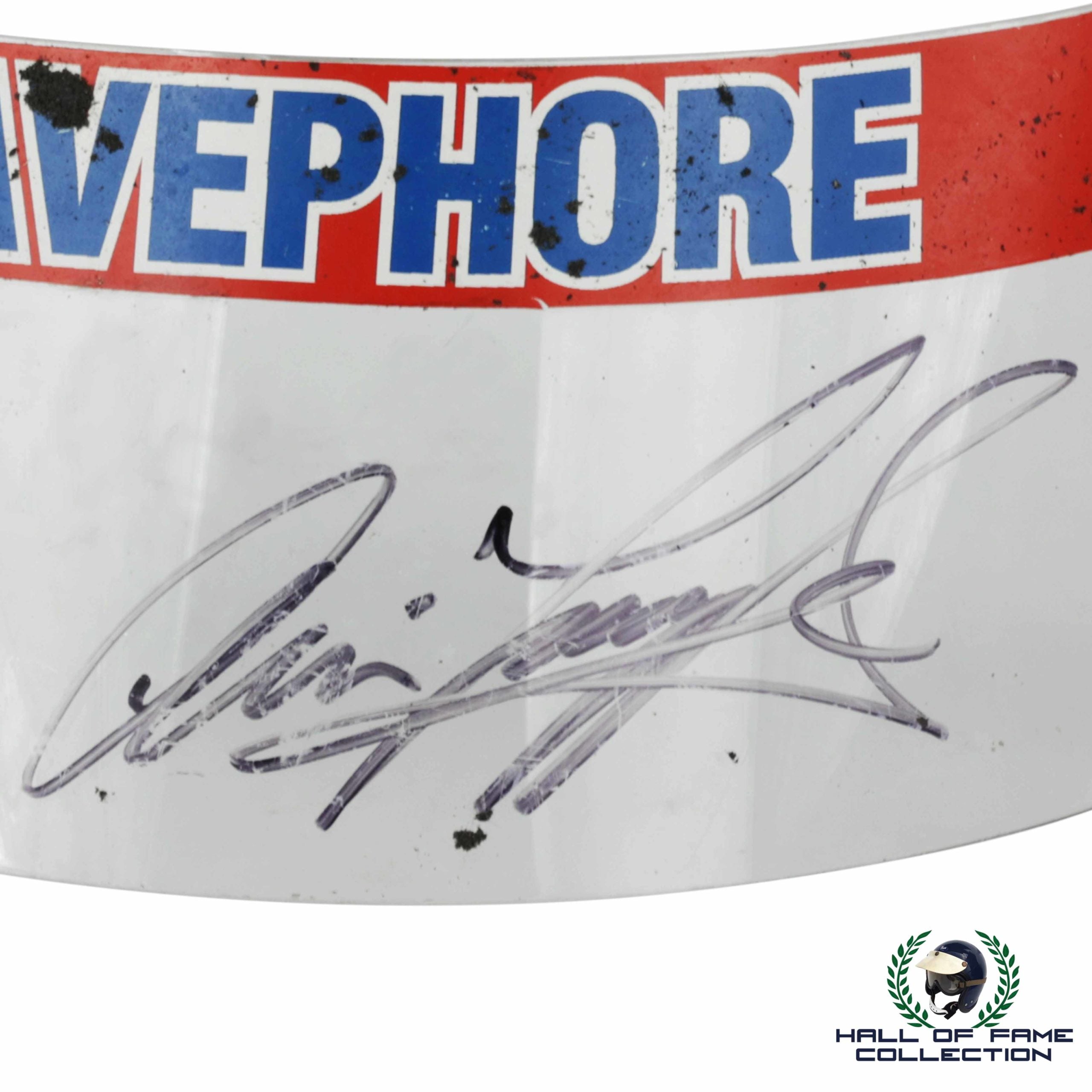 1998 Arie Luyendyk Signed Race Used Byrd Treadway Simpson Indy 500 Visor