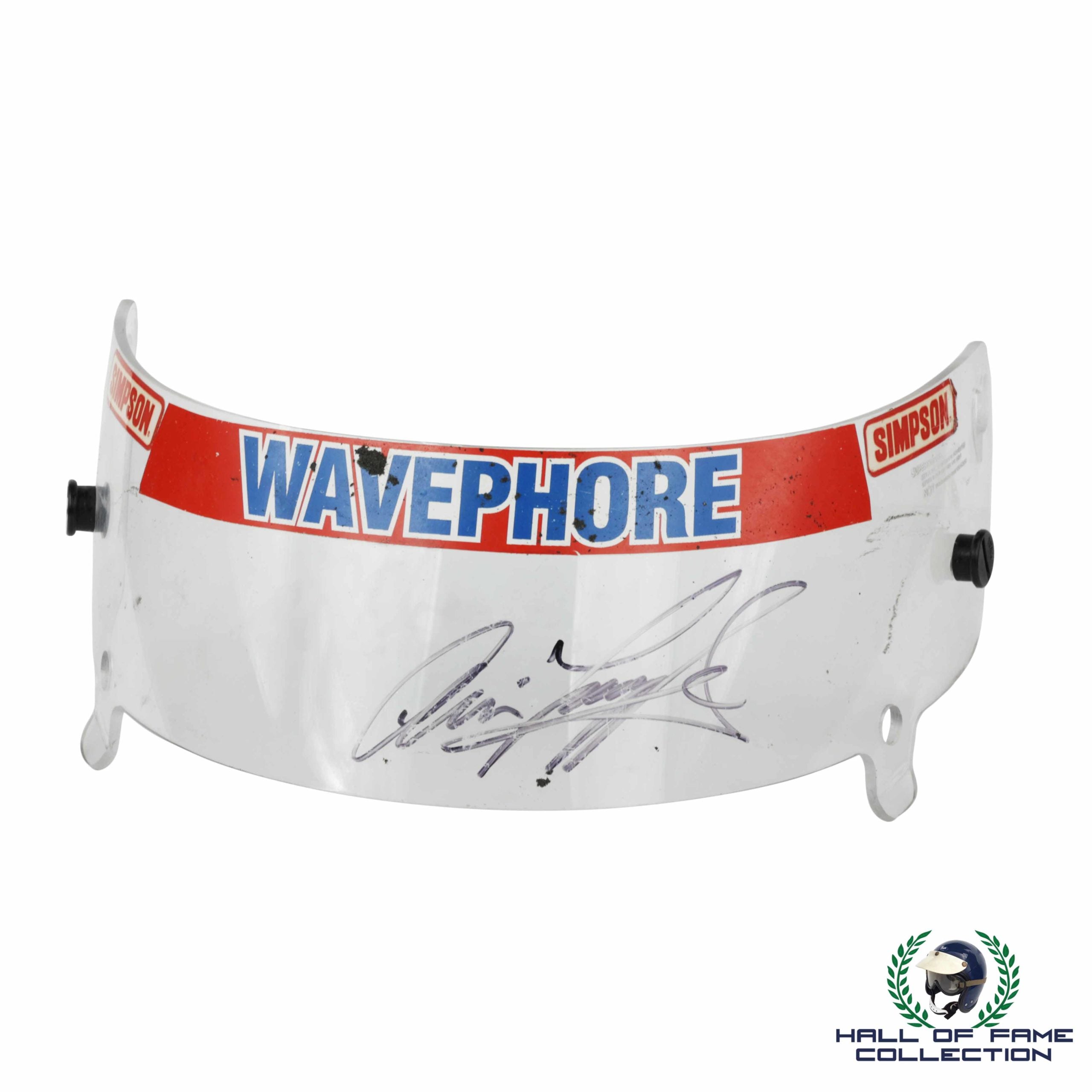 1998 Arie Luyendyk Signed Race Used Byrd Treadway Simpson Indy 500 Visor