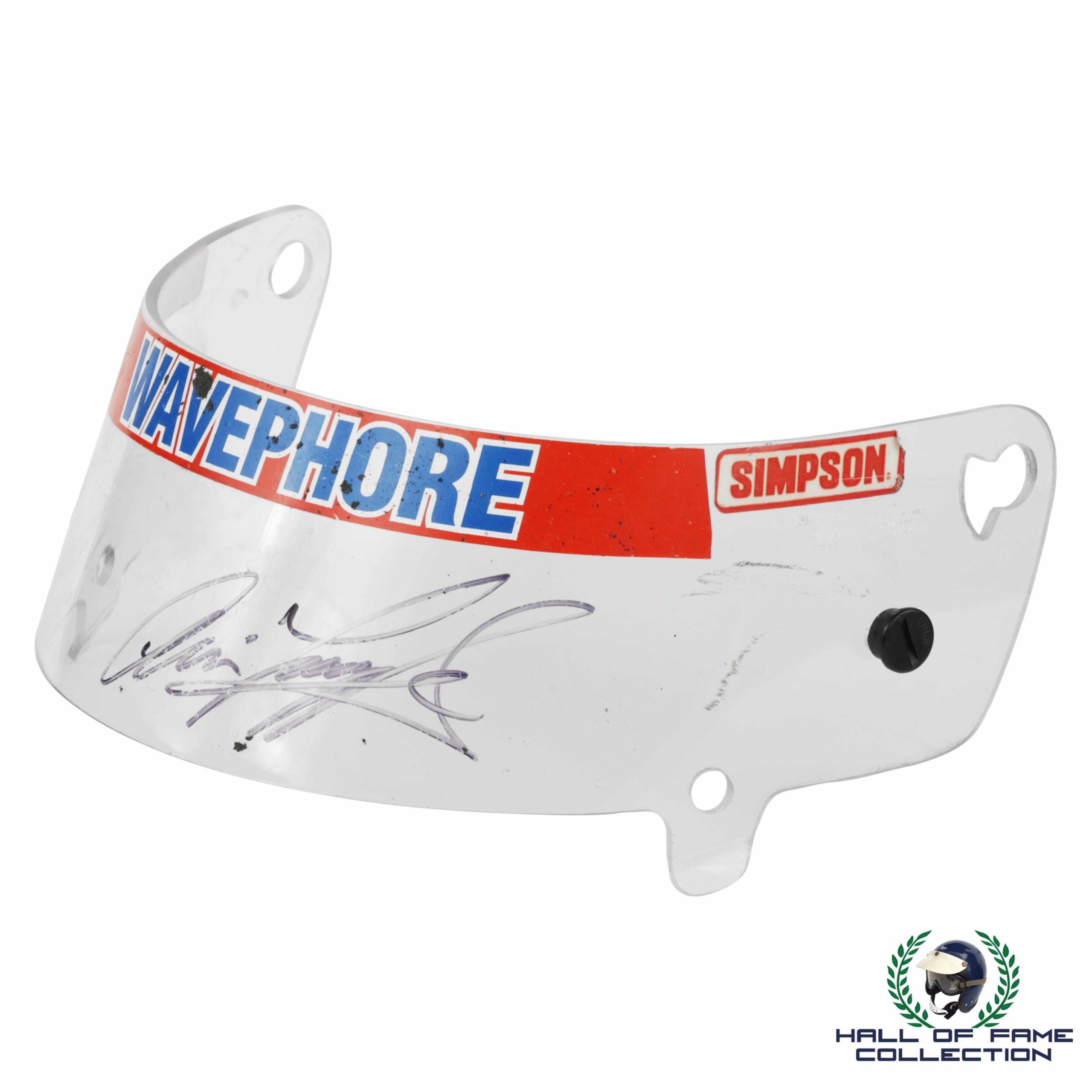 1998 Arie Luyendyk Signed Race Used Byrd Treadway Simpson Indy 500 Visor