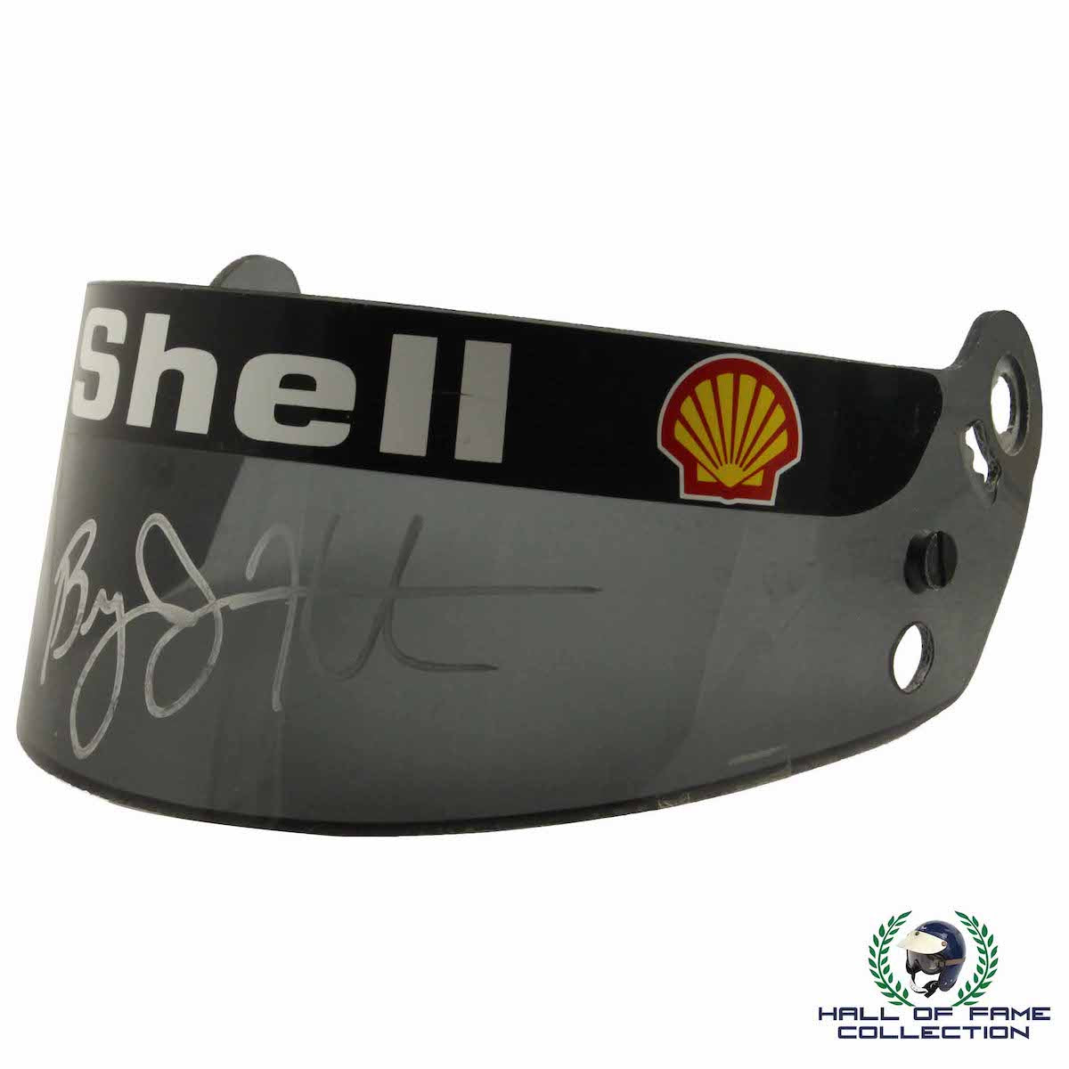 1997 Bryan Herta Signed Race Used Team Rahal IndyCar Visor