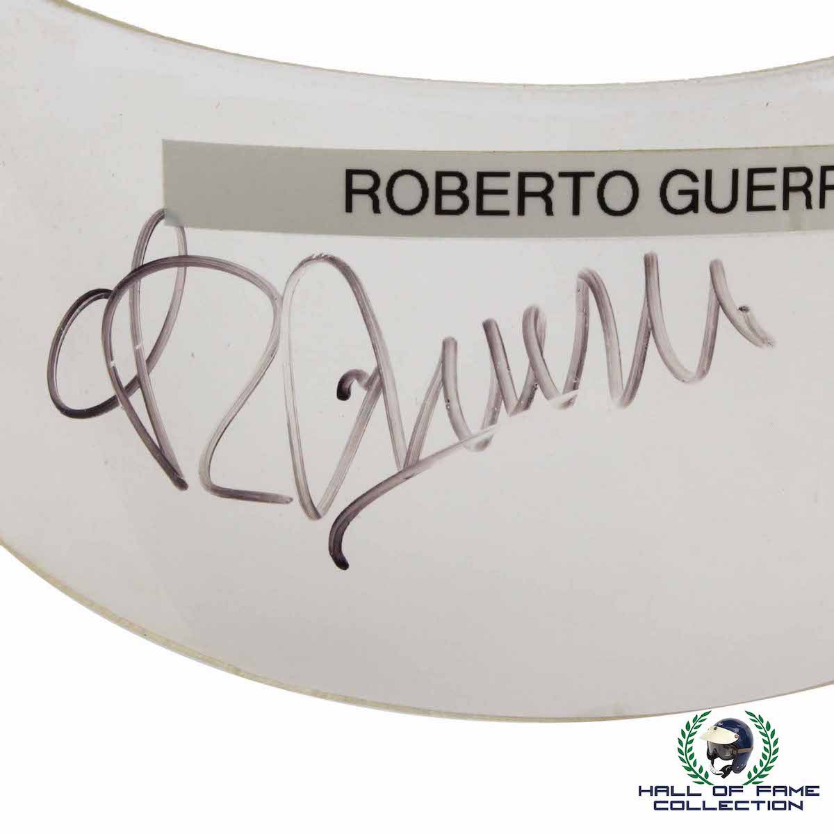 1993 Roberto Guerrero Signed Michigan Race Used King Racing IndyCar Visor