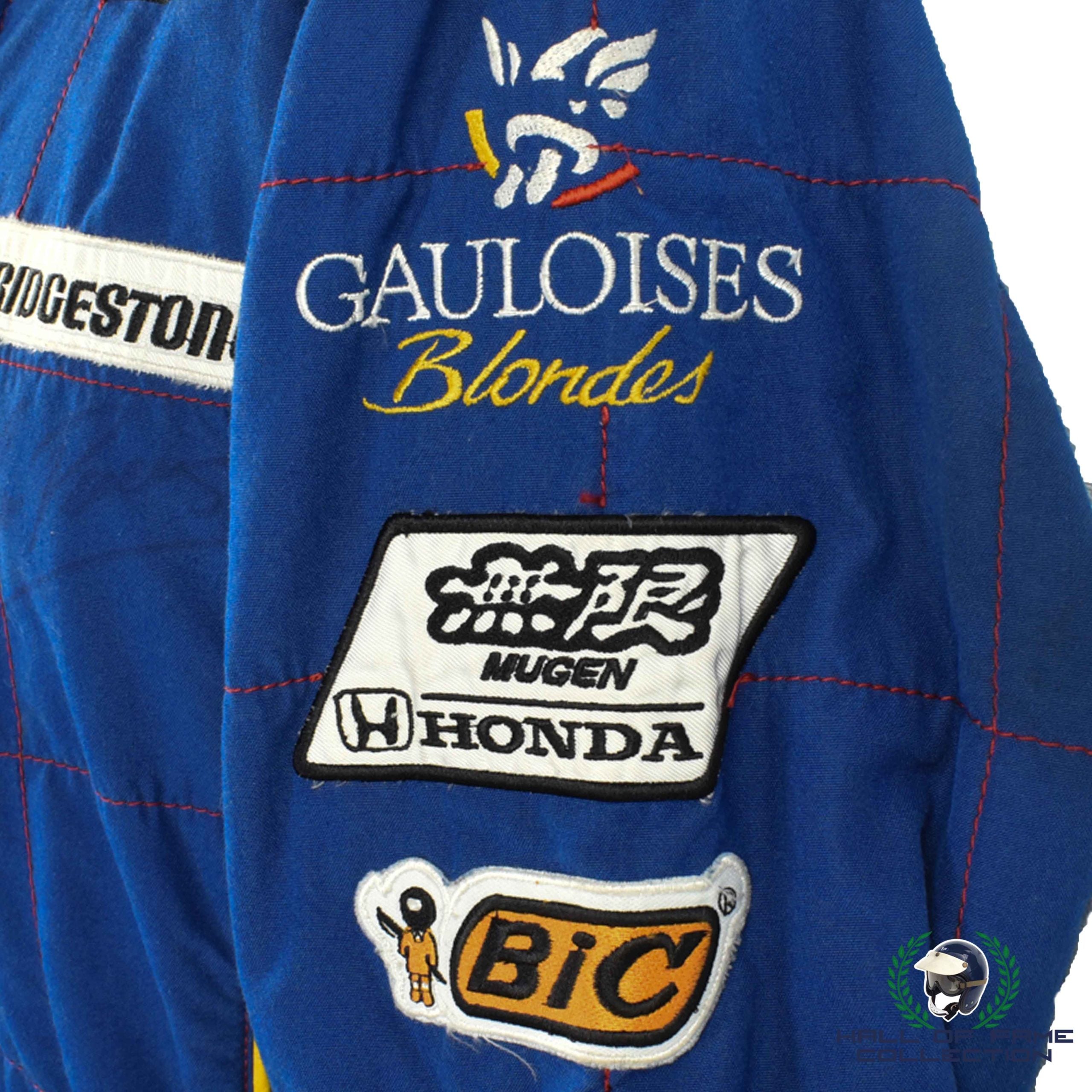 1997 Olivier Panis Signed Race Worn Prost F1 Suit