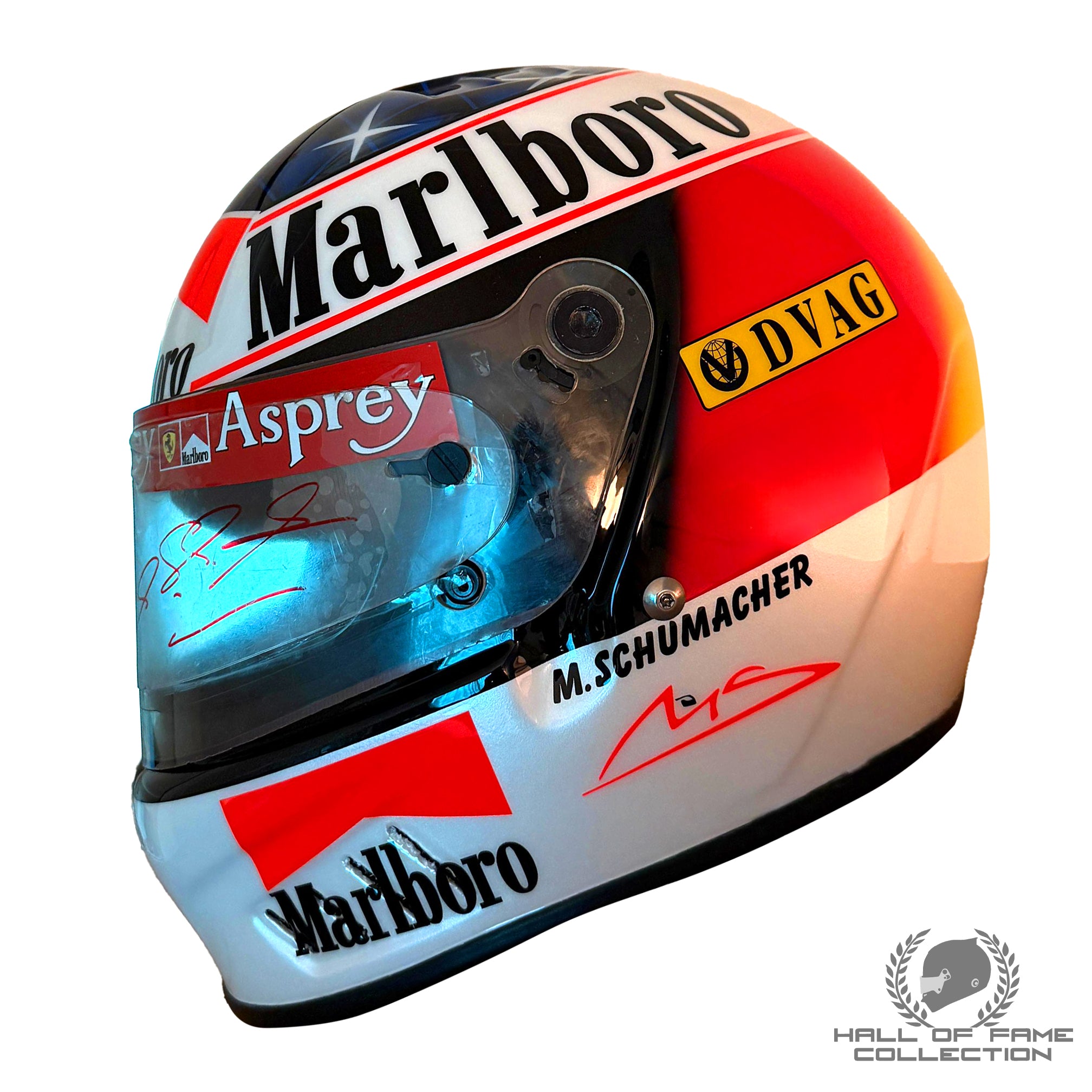 1997 Michael Schumacher Signed Replica Scuderia Ferrari F1 Helmet