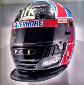 1998 Arie Luyendyk Signed Race Used Byrd Treadway Simpson Indy 500 Visor