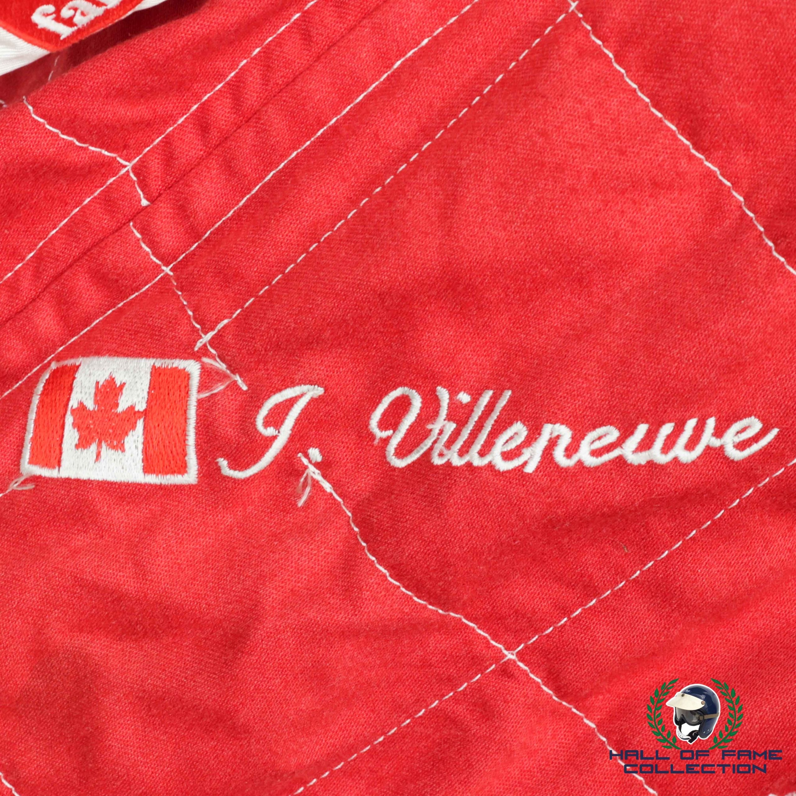 1998 Jacques Villeneuve San Marino, Spanish & Monaco Race Used Williams F1 Suit