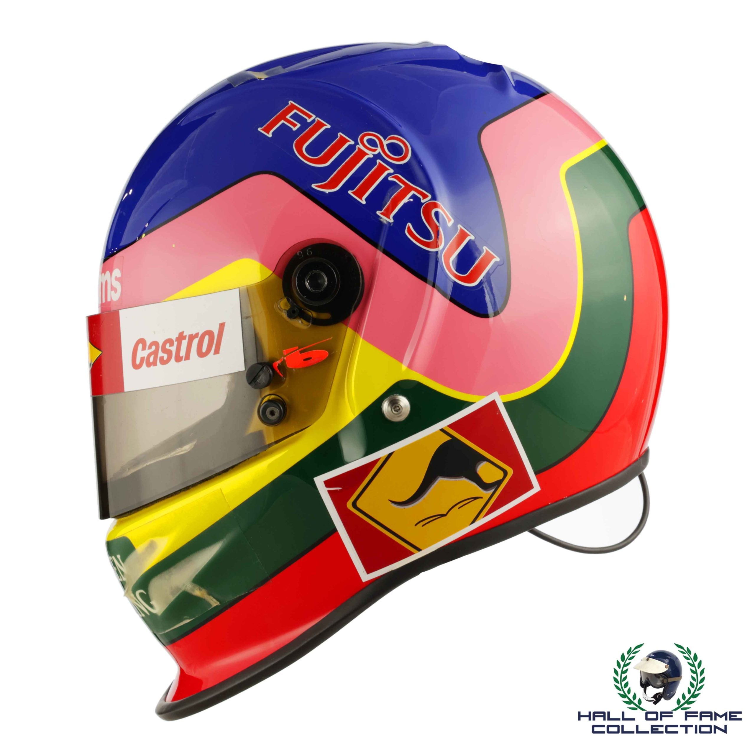 1998 Jacques Villeneuve Original Worn + Playboy Cover Bell Dominator Williams F1 Helmet