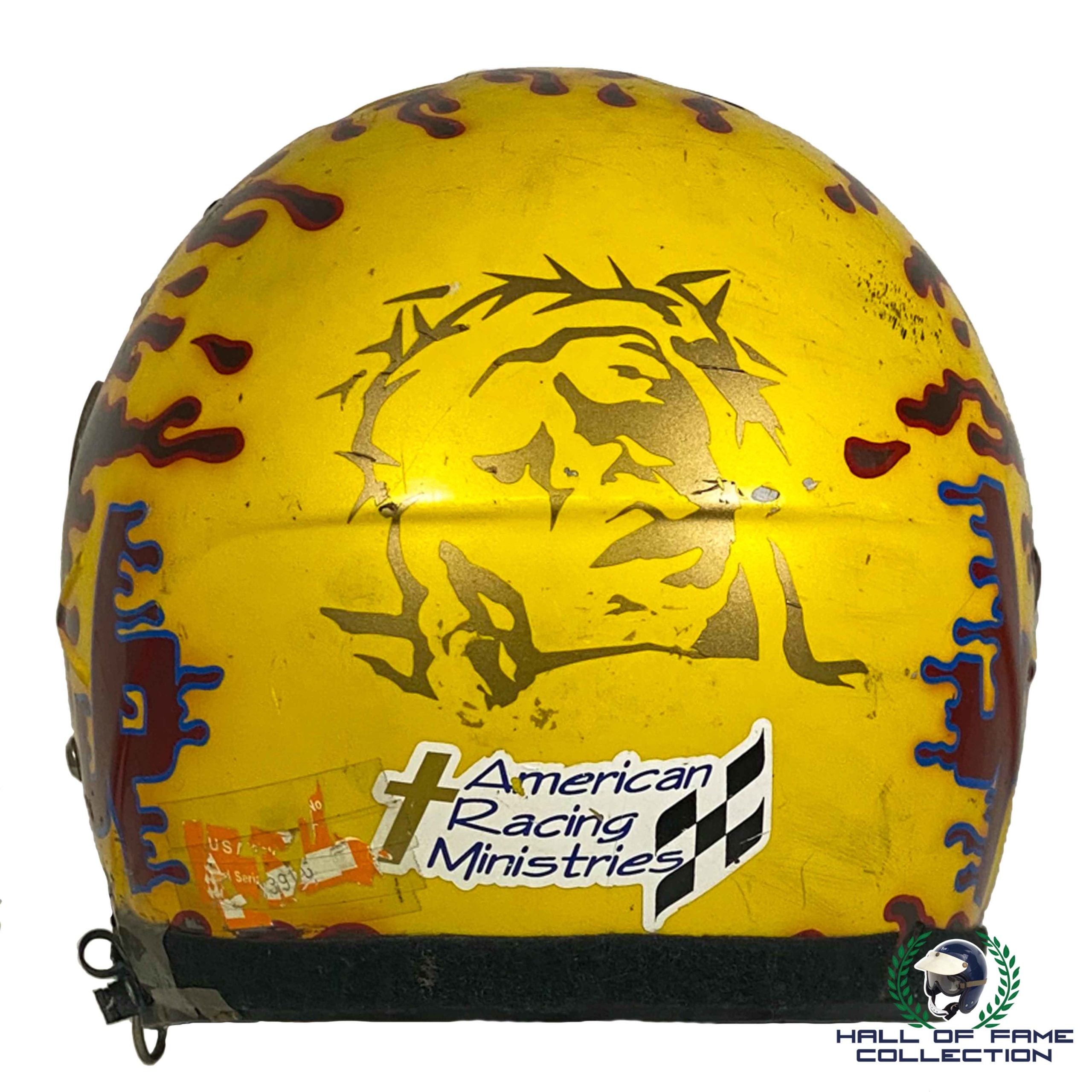 1998 Johnny Parsons Jr. Signed Race Used "Getting Dirty" Sprint Car Helmet