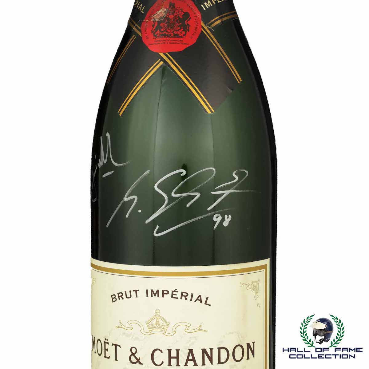 1998 Michael Schumacher / Jean Todt Signed Hungarian GP Race Winner F1 Podium Celebration Champagne Bottle