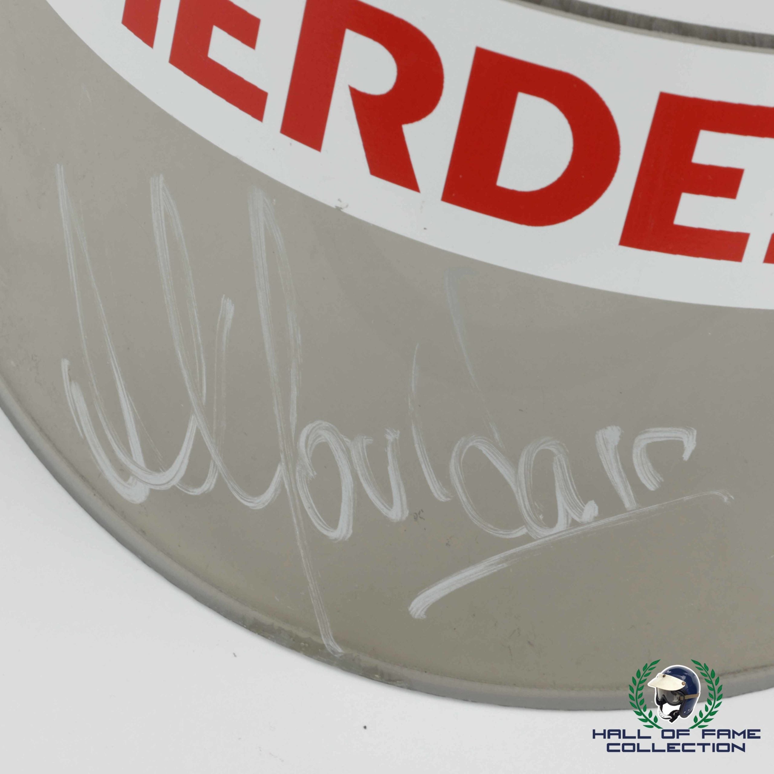 1998 Michel Jourdain Signed Race Used Payton/Coyne Racing IndyCar Visor